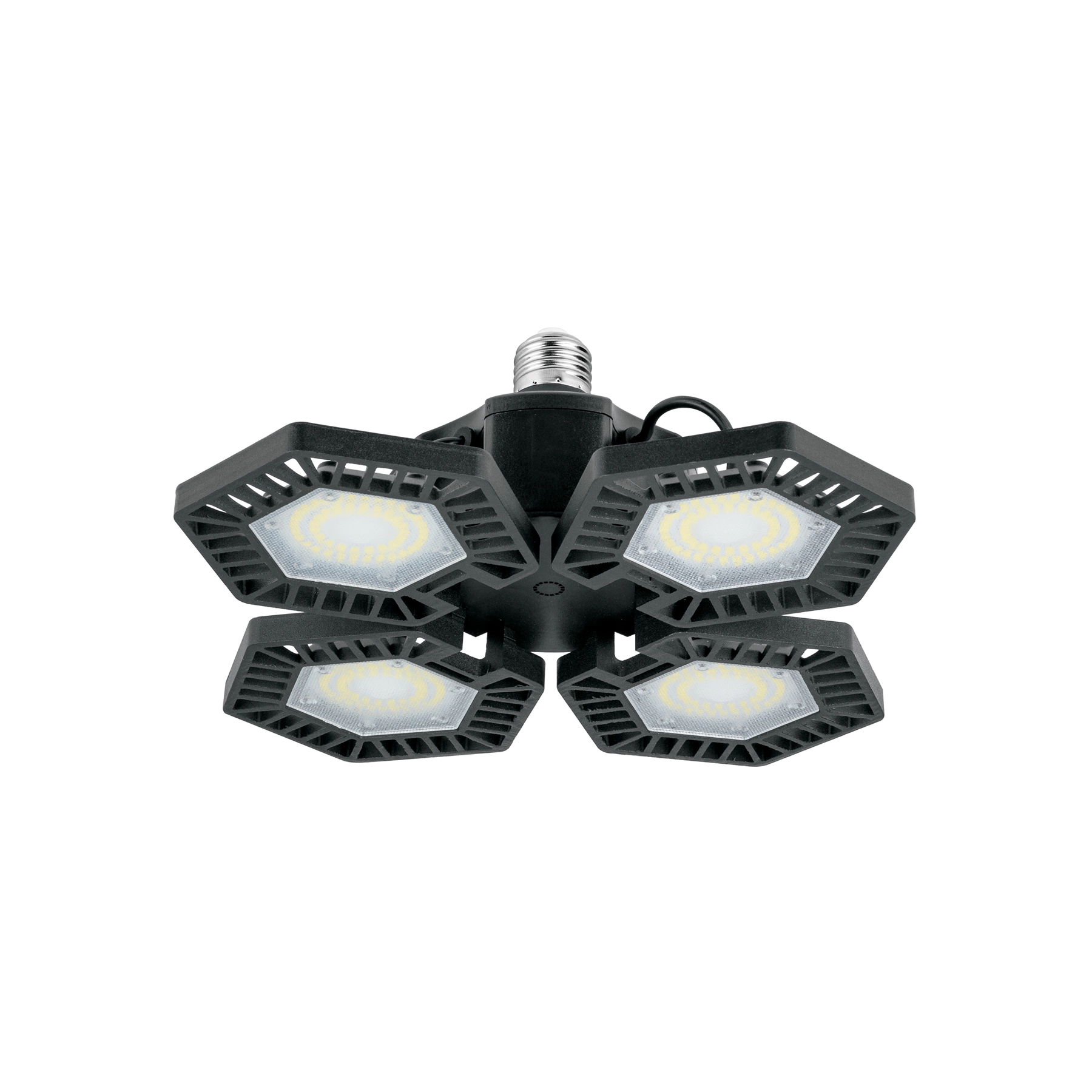 Lámpara LED 100W 6500K con 4 paneles abatibles, VOLTECK