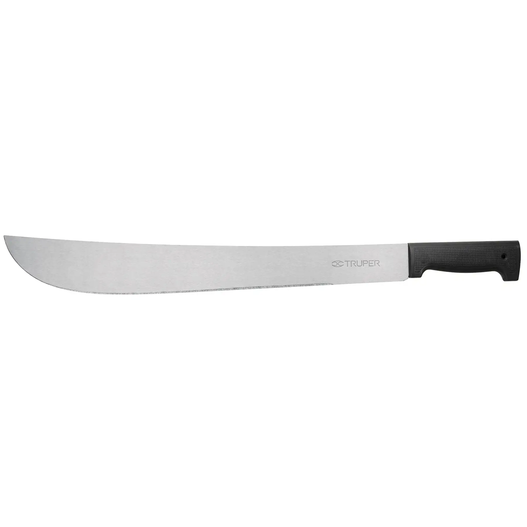 Machete estándar 18' cacha negra inyectada, en bolsa, TRUPER