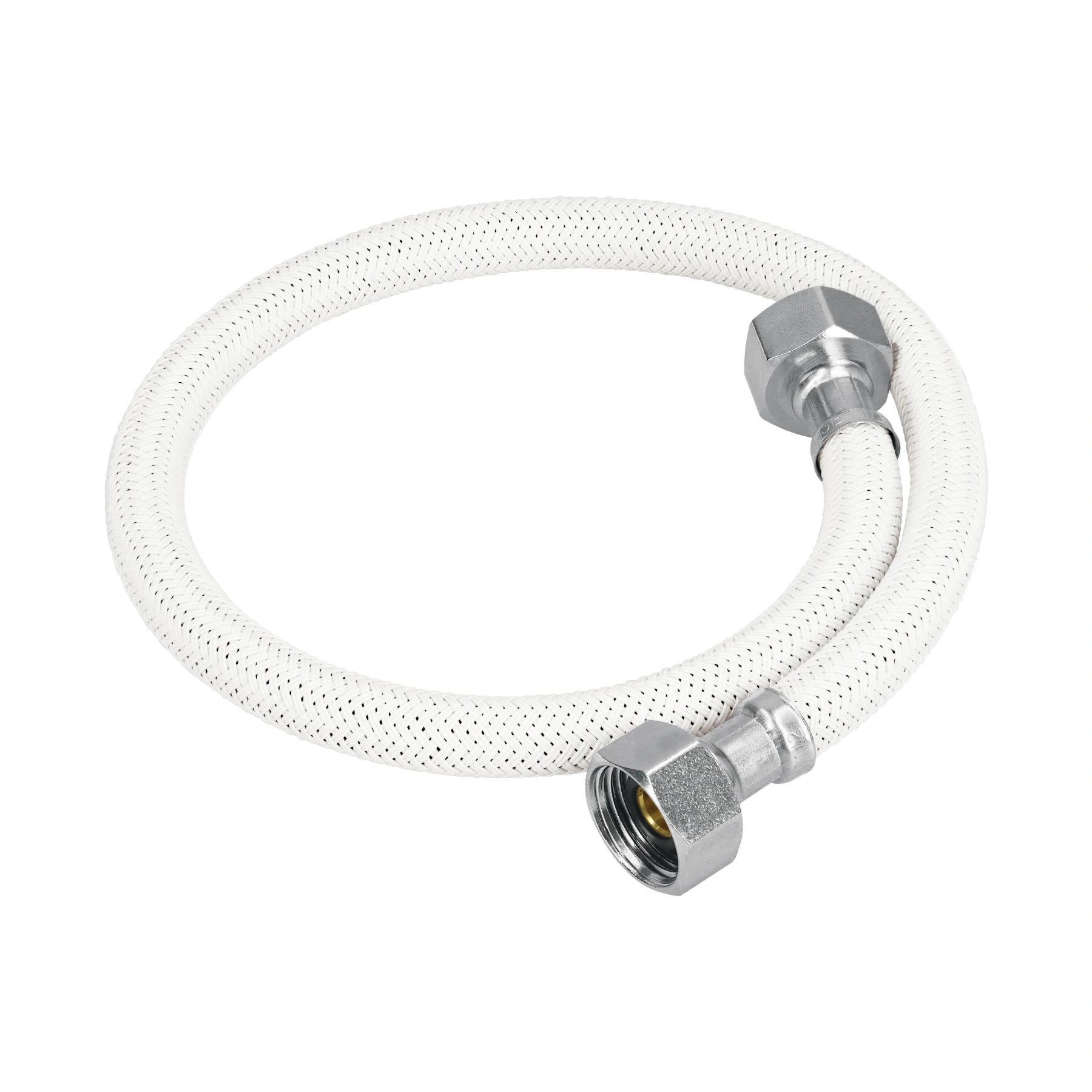 Manguera lavabo/fregadero, vinilo blanco, 1/2' x 1/2', 55 cm