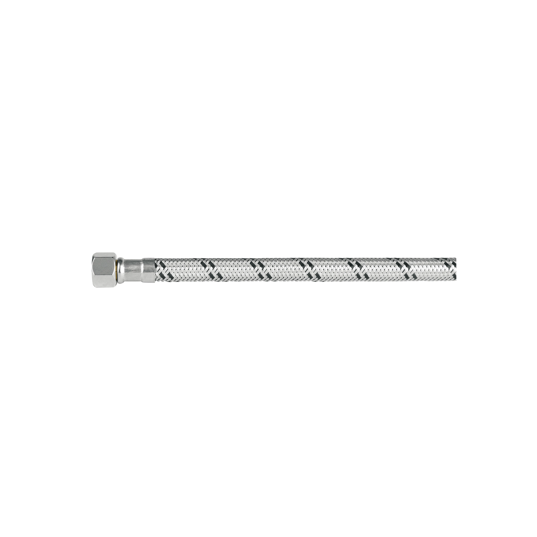 Manguera p/WC, acero inox, 3/8'x7/8', 40cm, latón/latón