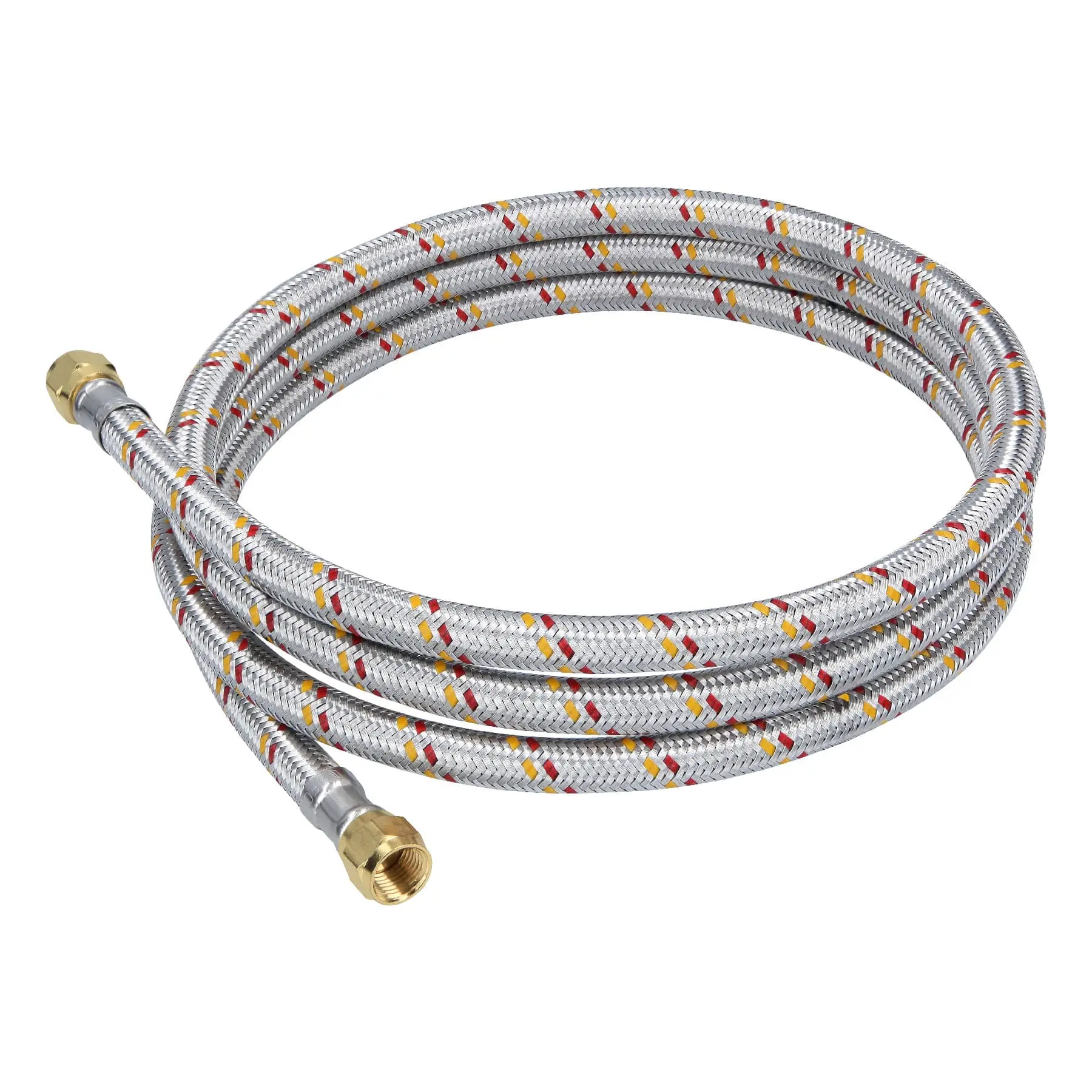 Manguera para gas, aluminio, 5/16' flare, 200cm, FOSET BASIC