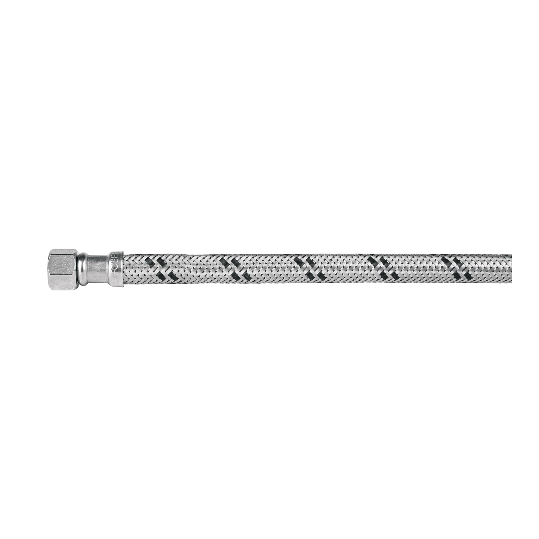 Manguera 'T' lavabo/fregadero,acero inox,3/8'x1/2'x1/2',55cm