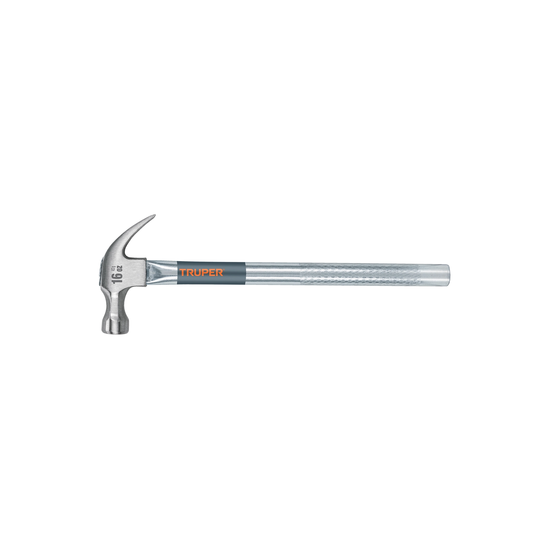 Martillo tubular pulido 16 oz uña curva, TRUPER