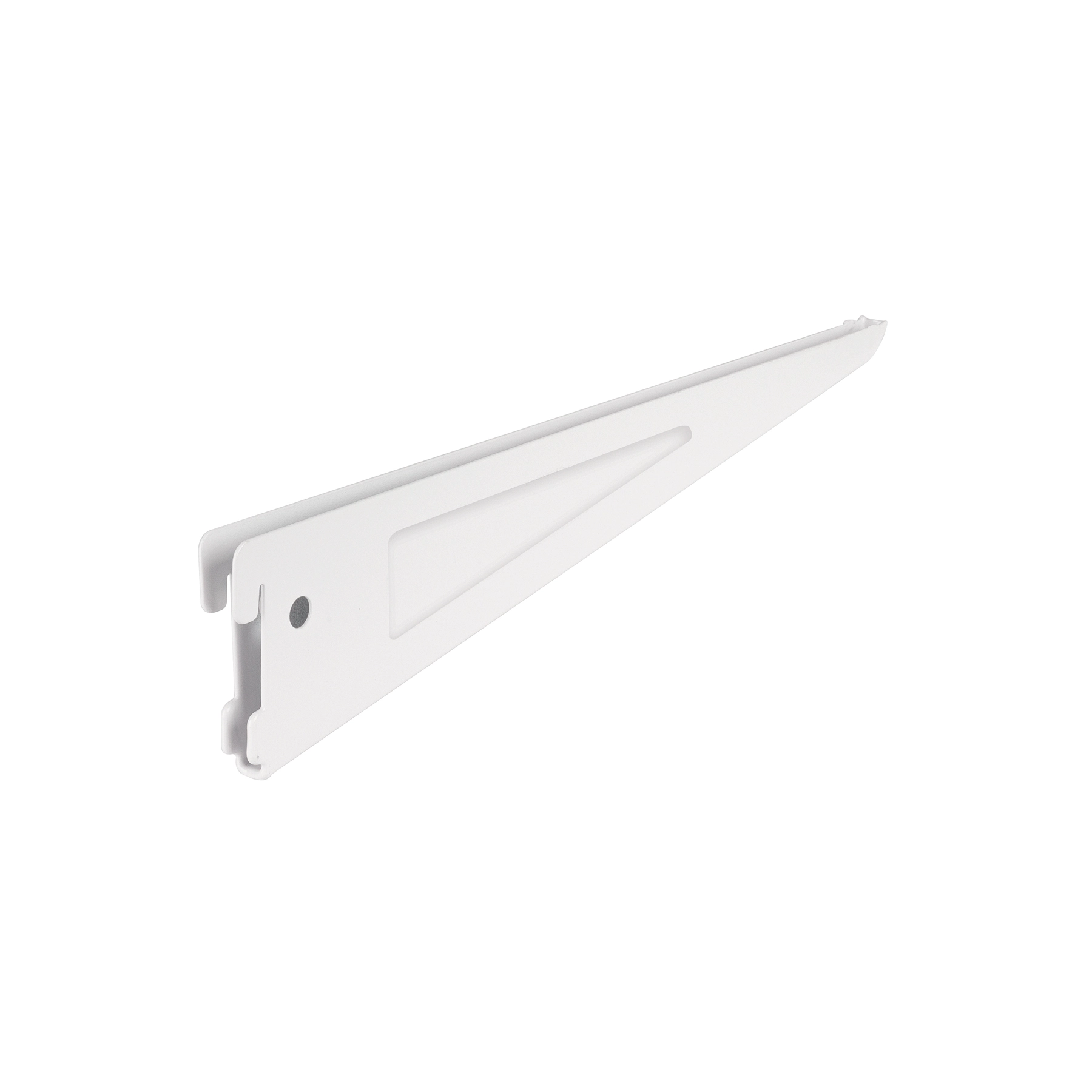 Ménsula plana blanca para cremallera doble, 32cm, FIERO