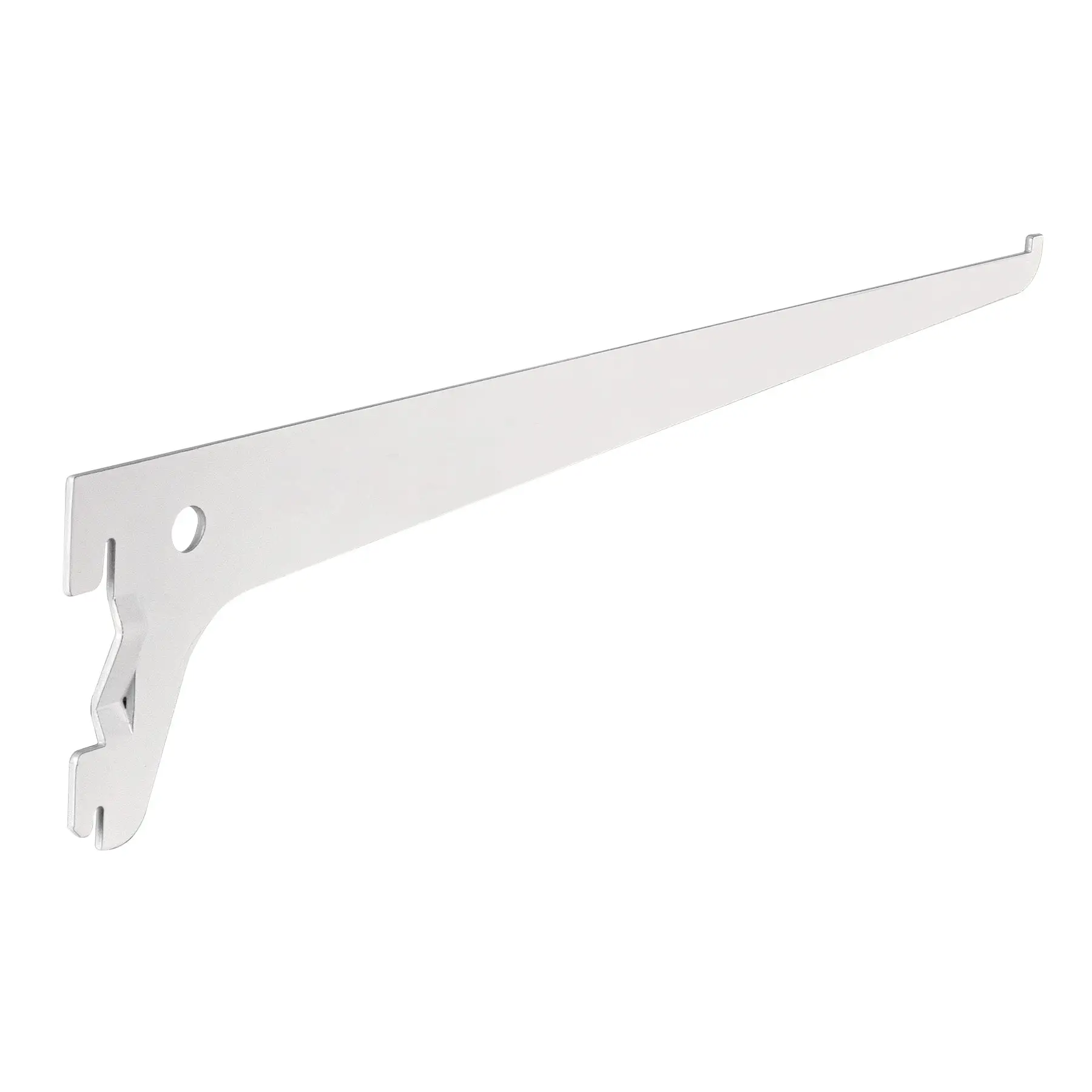 Ménsula plana blanca para cremallera sencilla, 30cm, FIERO