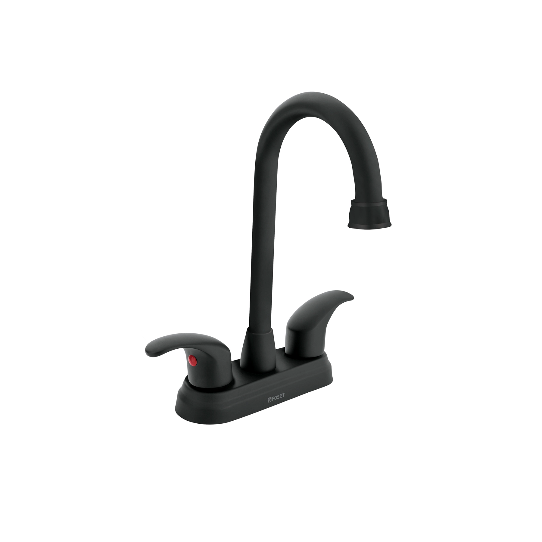 Mezcladora lavabo 4' negro, tipo bar, palanca, AQUA