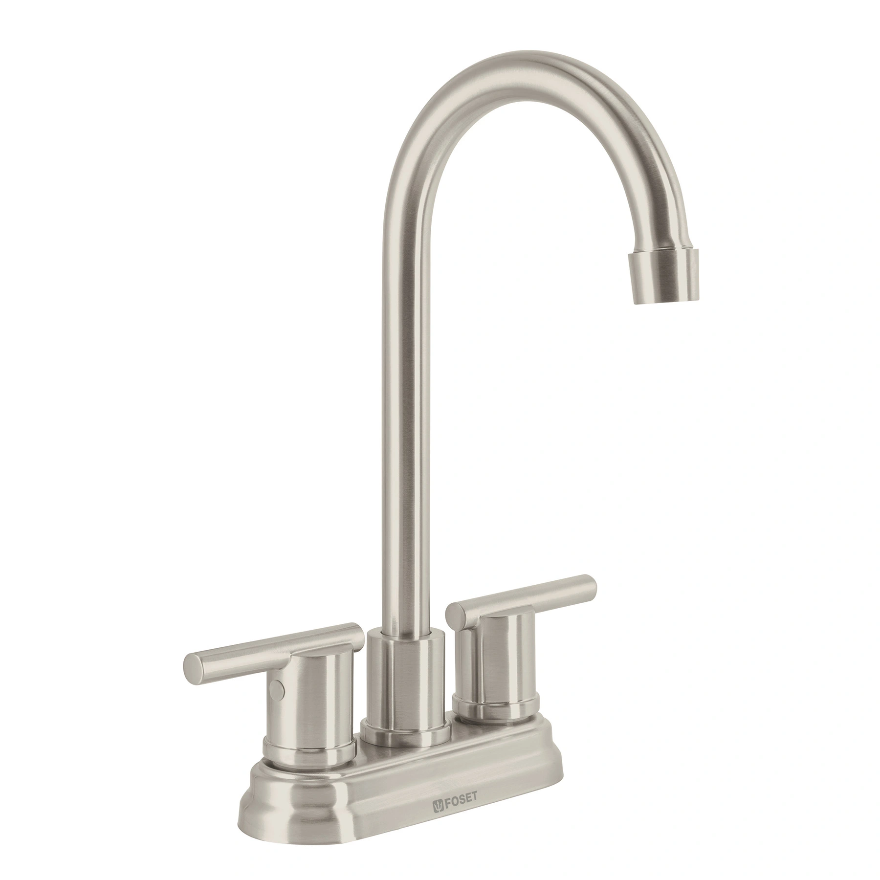 Mezcladora satín 4' para lavabo cuello tipo bar, ELEMENT