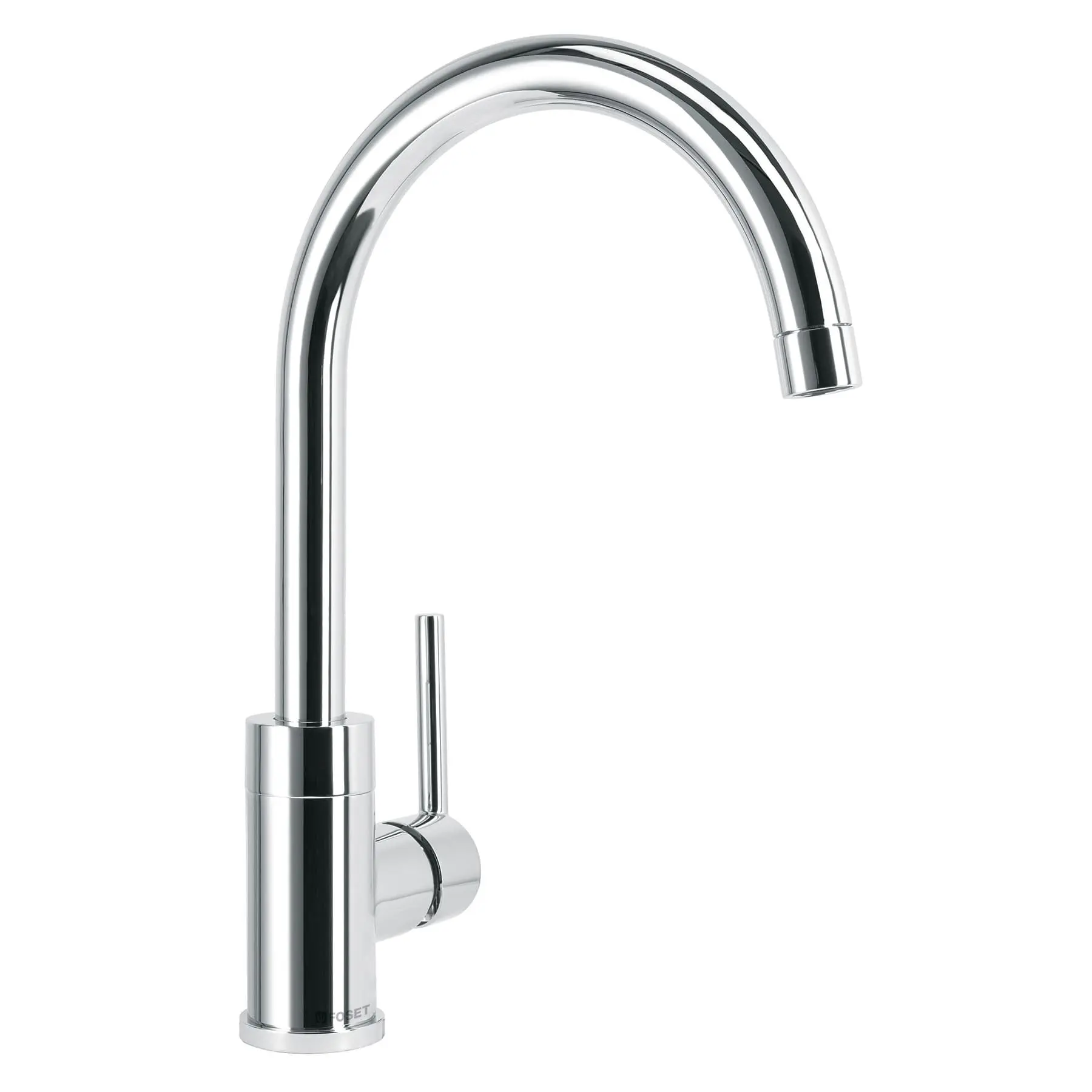 Monomando cromo cuello alto para fregadero, FOSET ELEMENT