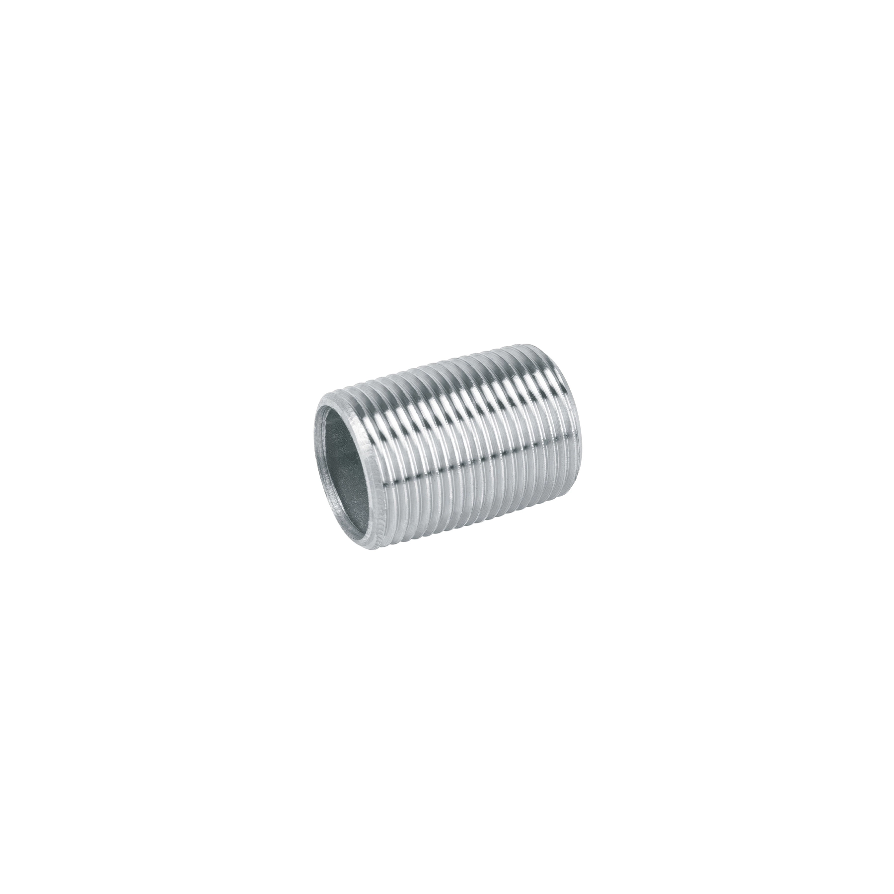 Niple de acero galvanizado 1/4' cuerda corrida, FOSET