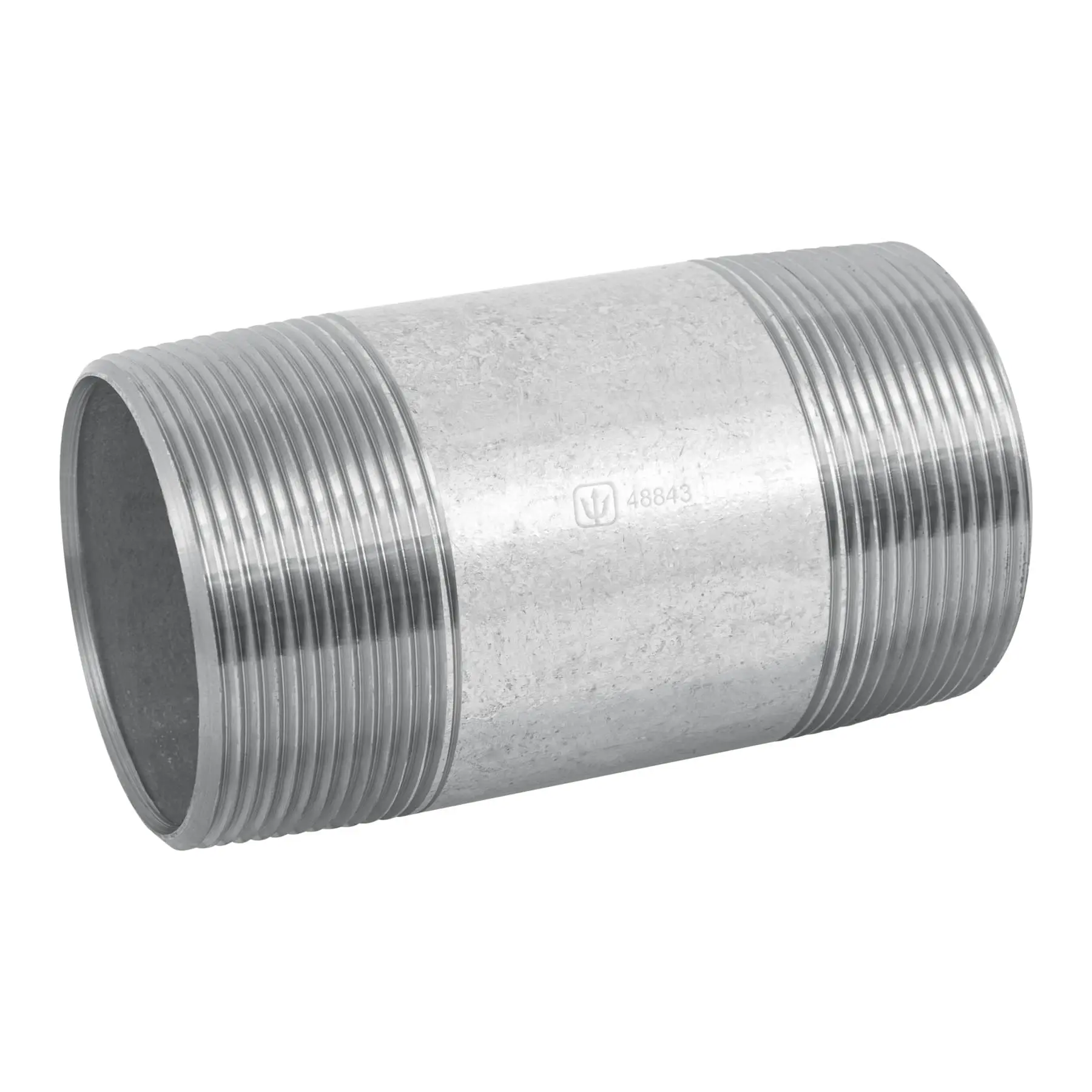 Niple de acero galvanizado, 2 x 4', FOSET