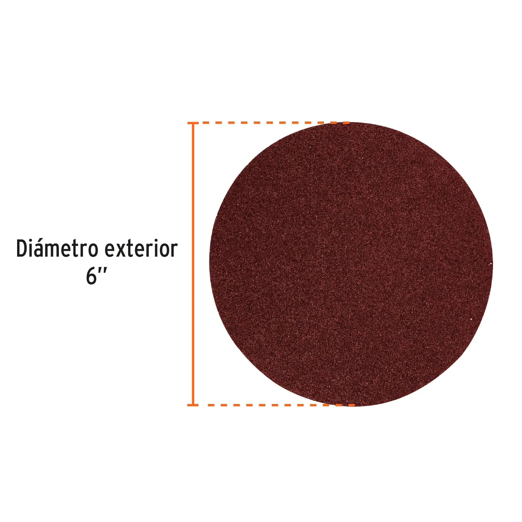Paquete con 3 discos de lija 6' grano 80, para PUL-4X6T