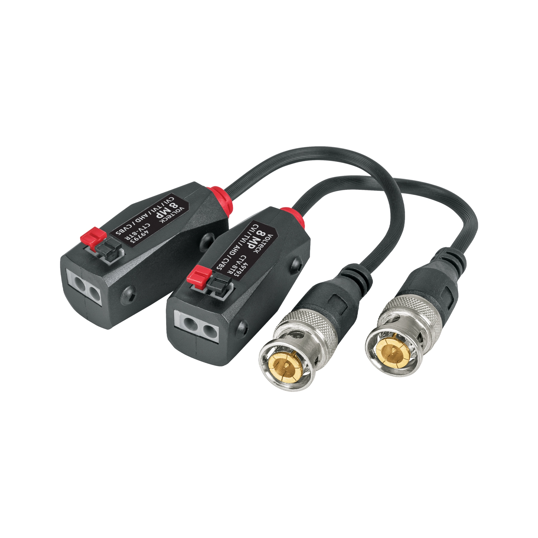 Par de Transceptores Pasivos Video Balun, hasta 8MP, VOLTECK
