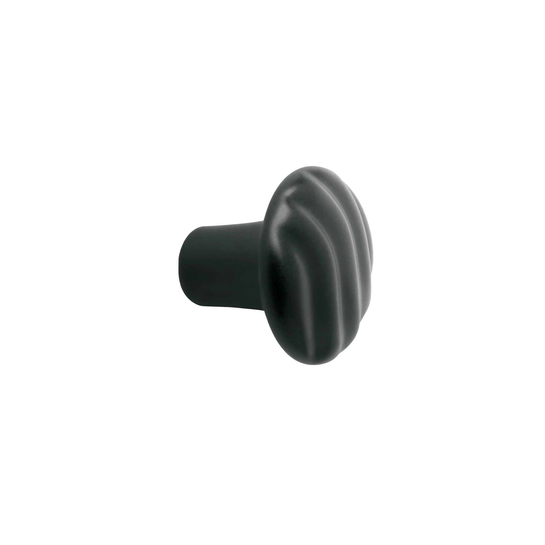 Perilla metálica estilo 'Toledo', acabado negro, HERMEX