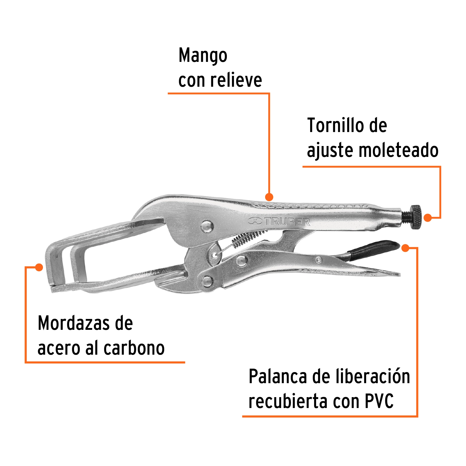 Pinza de presión 9' soldadora, TRUPER