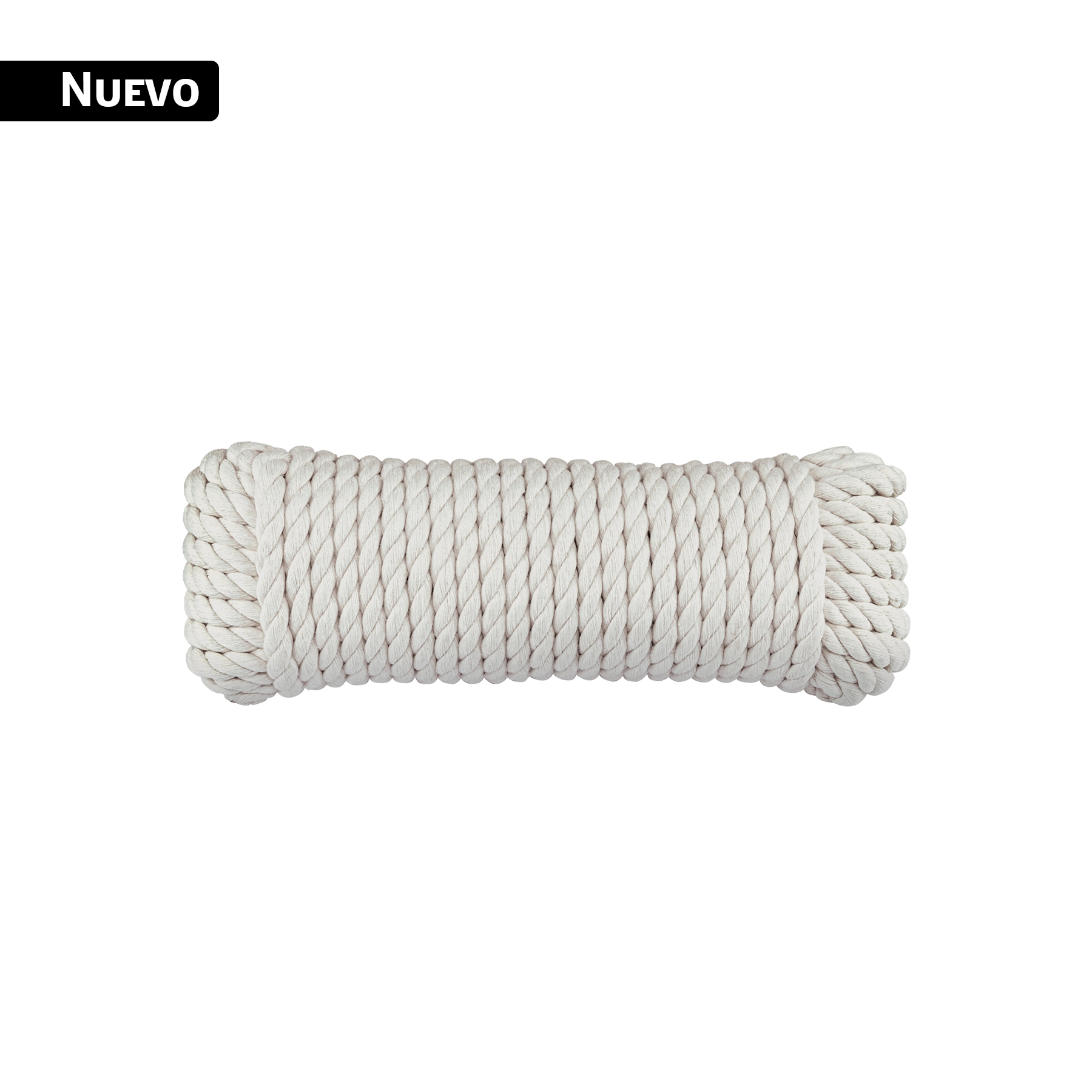 Piola de Algodón de 10 mm x 15 m natural, FIERO