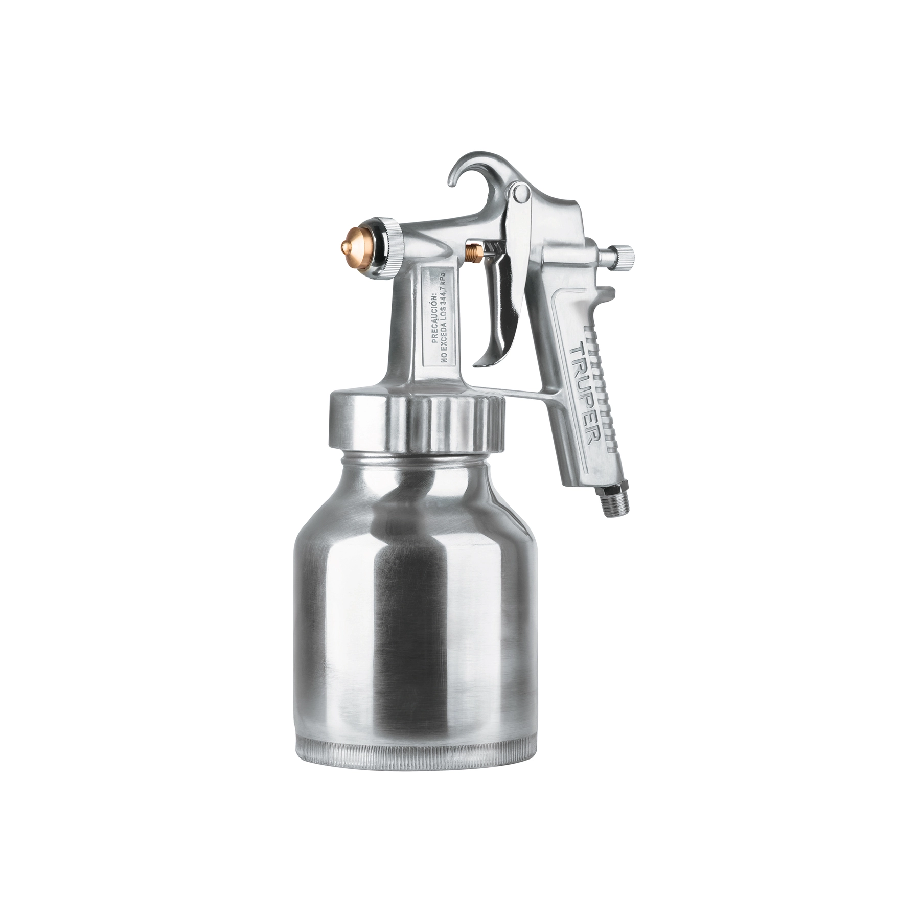 Pistola p/pintar baja presión, 1.5 mm, pulida, entrada inf