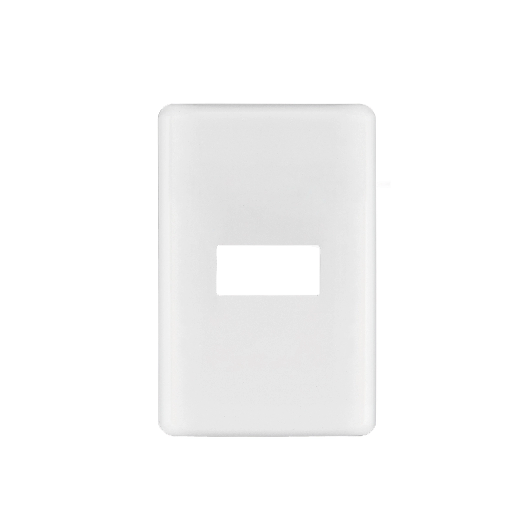 Placa 1 módulo de ABS, blanca, VOLTECK BASIC