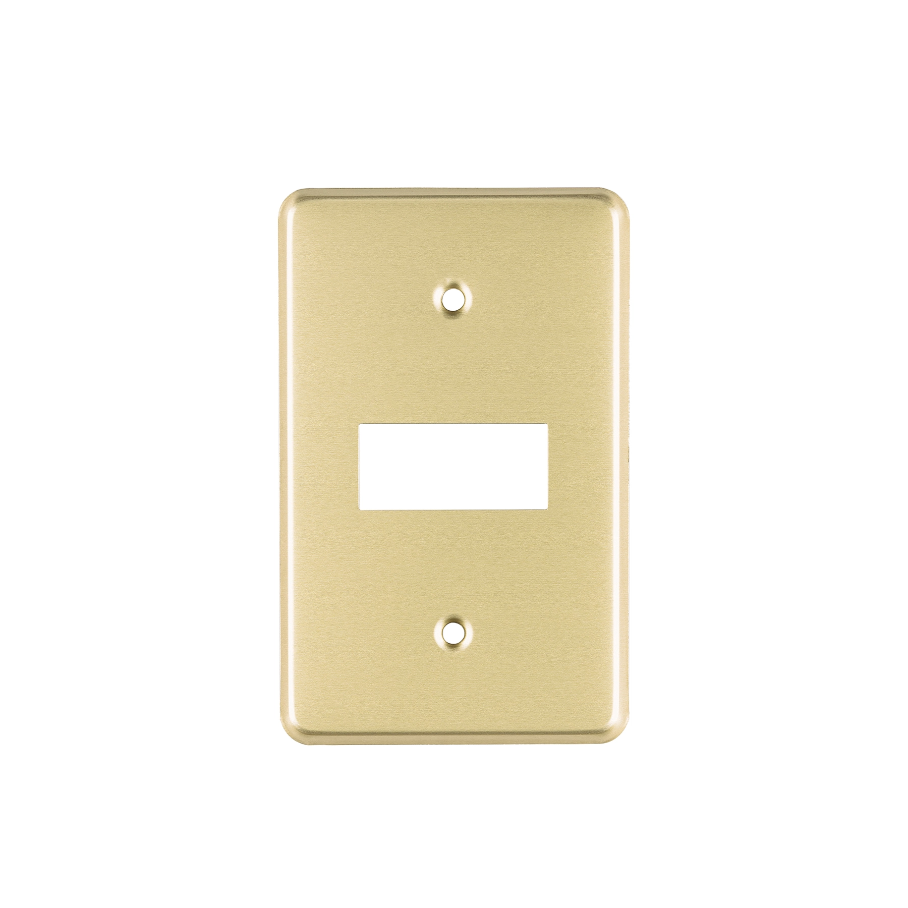 Placa 1 módulo, de aluminio, línea Económica, VOLTECK