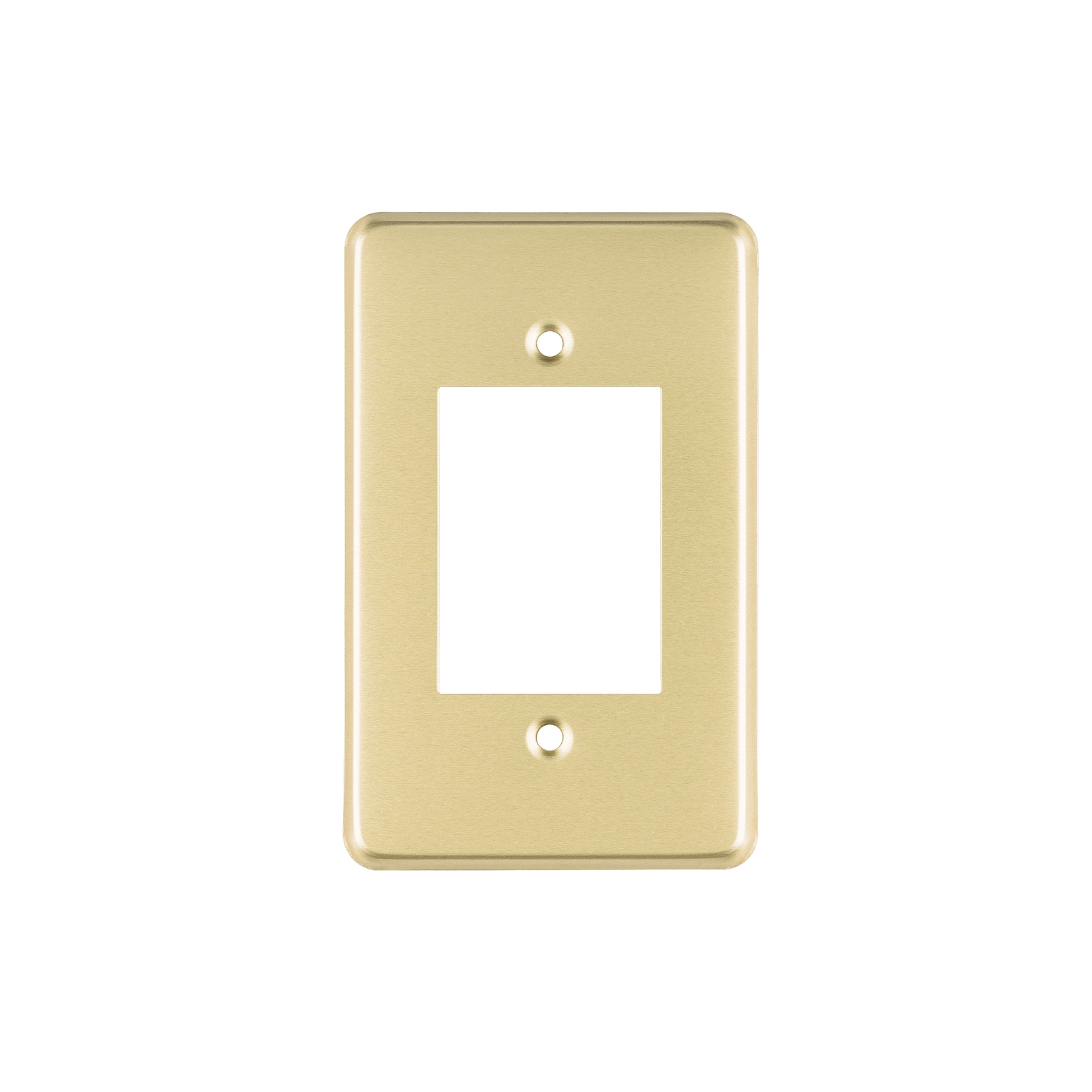 Placa 3 módulos, de aluminio, línea Económica, VOLTECK