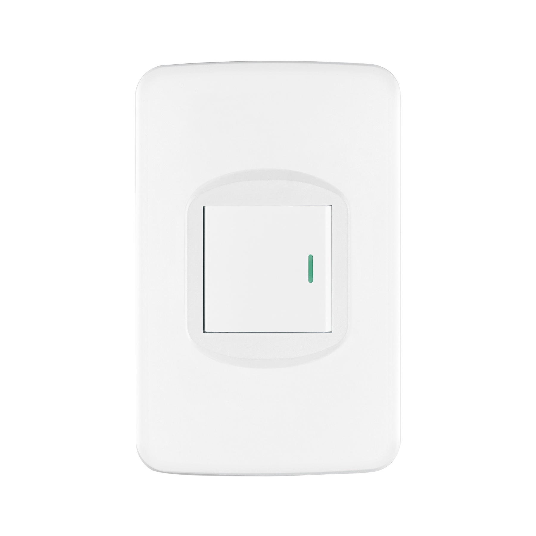 Placa armada 1 interruptor 1.5 módulos, Toledo, BASIC