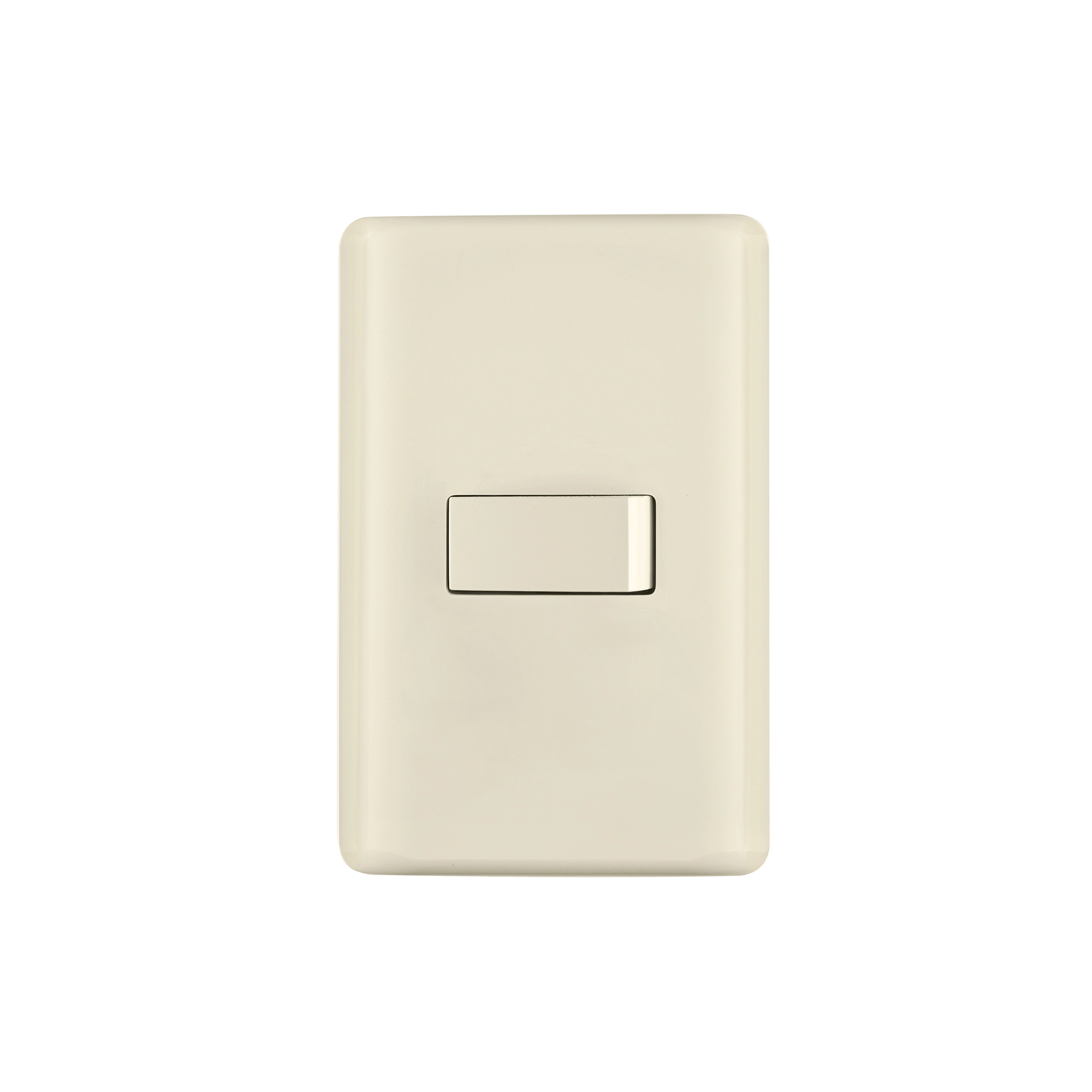 Placa armada 1 interruptor de escalera, marfil, BASIC
