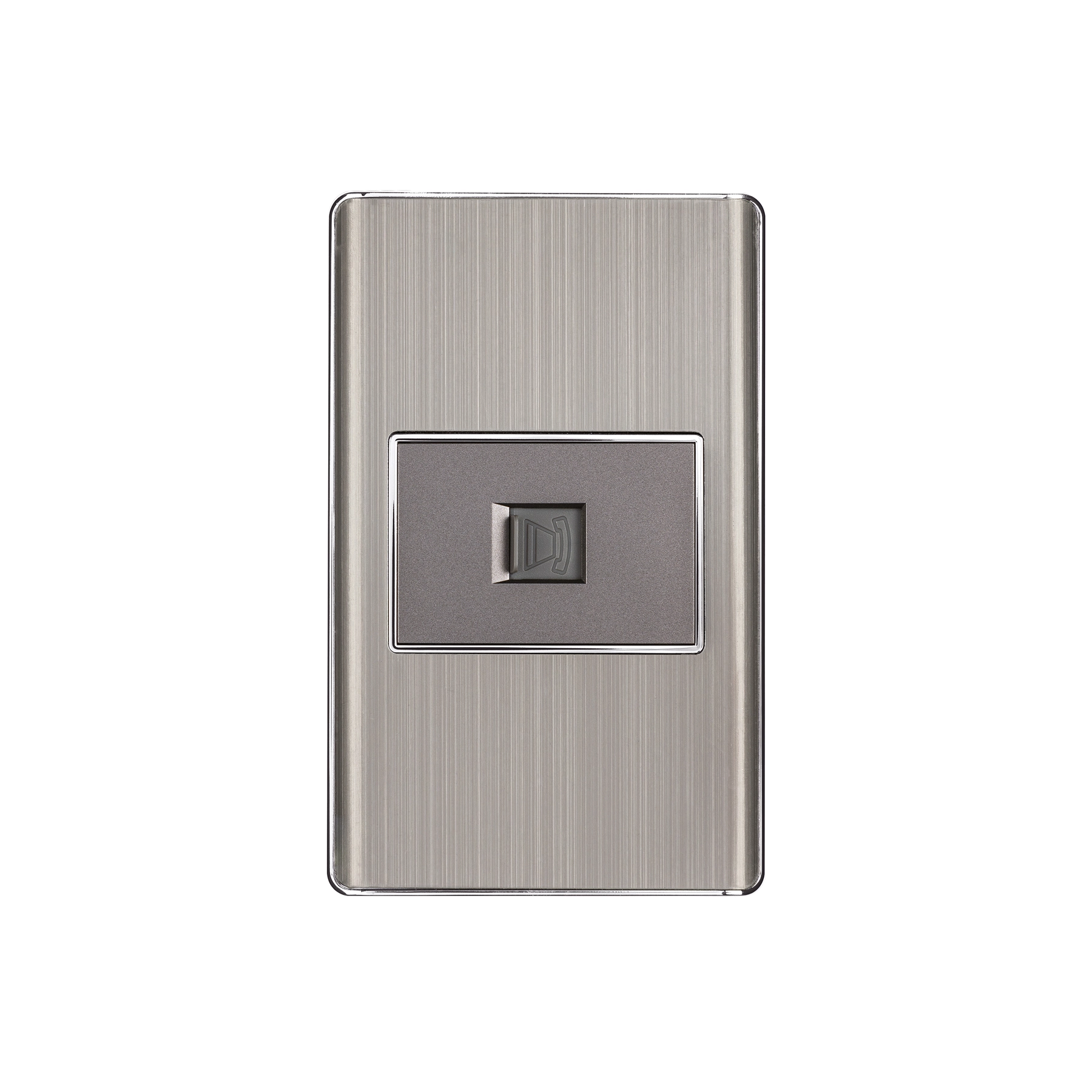 Placa armada acero inox 1 toma para teléfono 1.5 mód, Lisboa