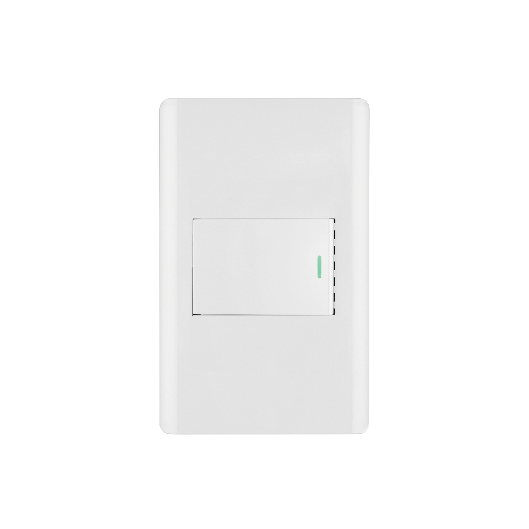Placa armada blanca 1 interruptor 1.5 módulos, Lisboa