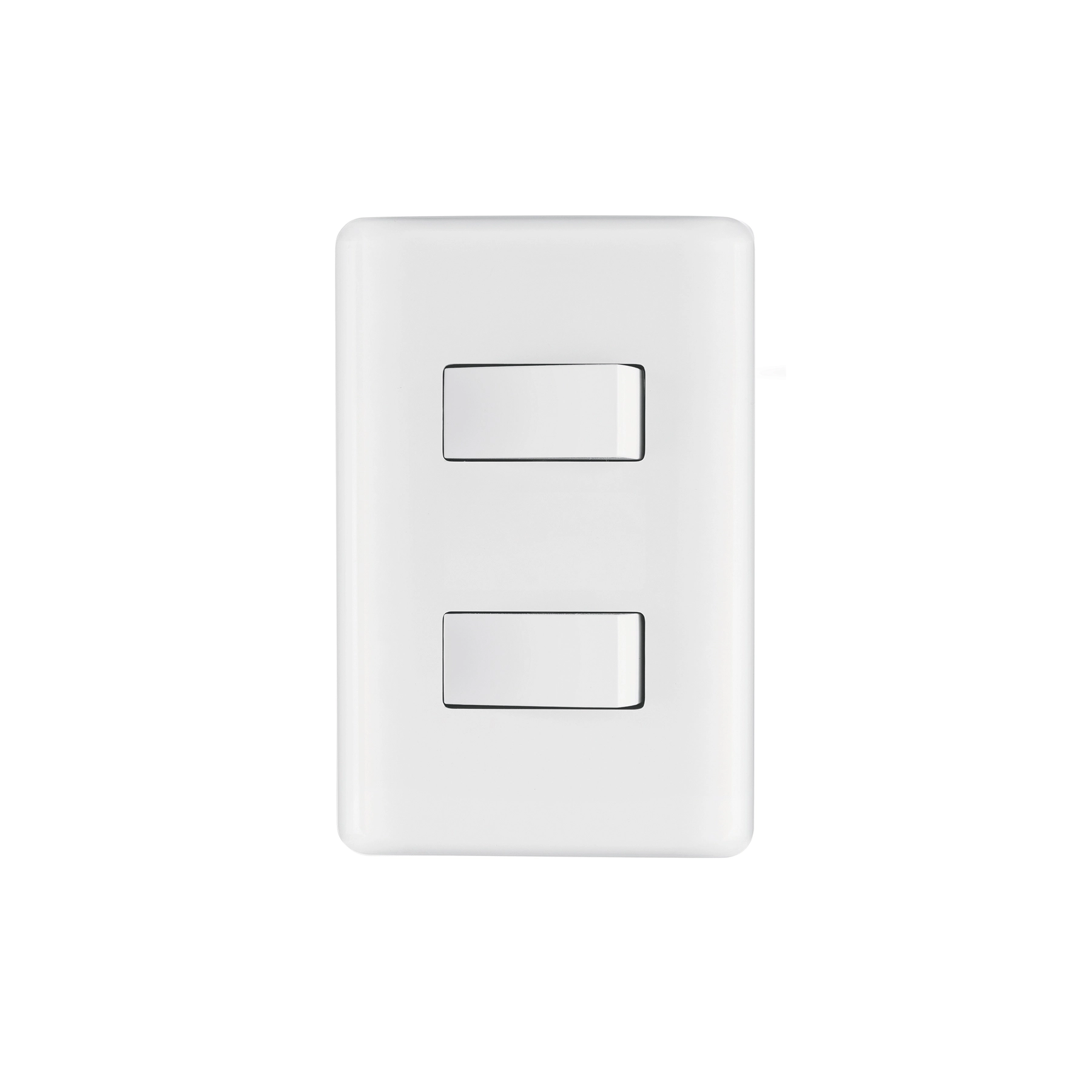 Placa armada con 2 interruptores sencillos, VOLTECK BASIC
