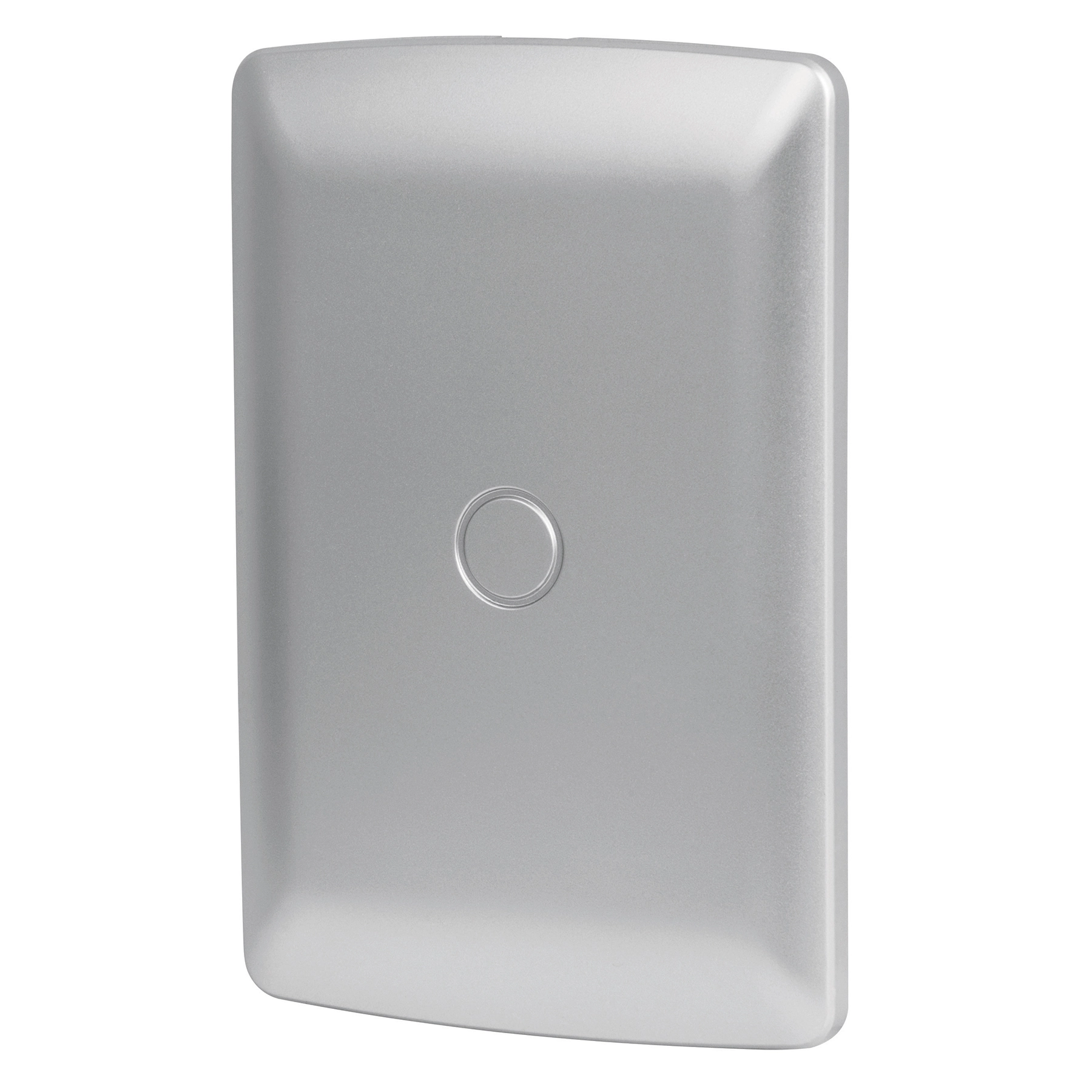 Placa de ABS ciega, línea italiana, color plata, VOLTECK