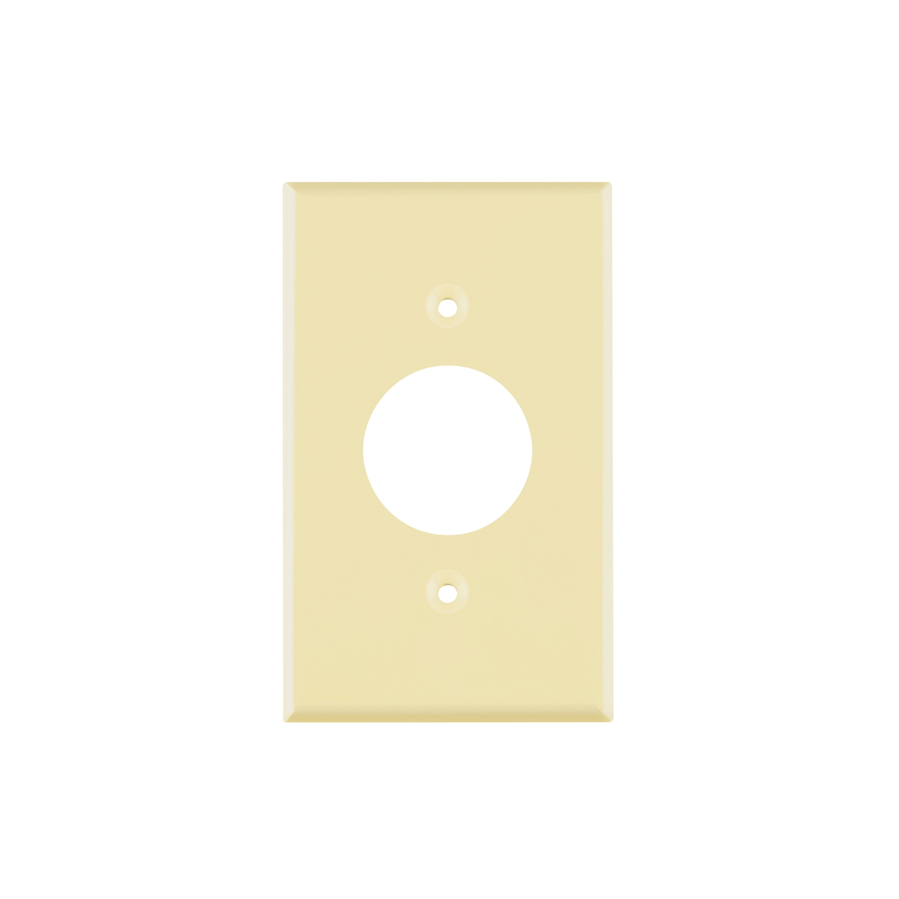 Placa de ABS para contacto redondo, Standard, marfil