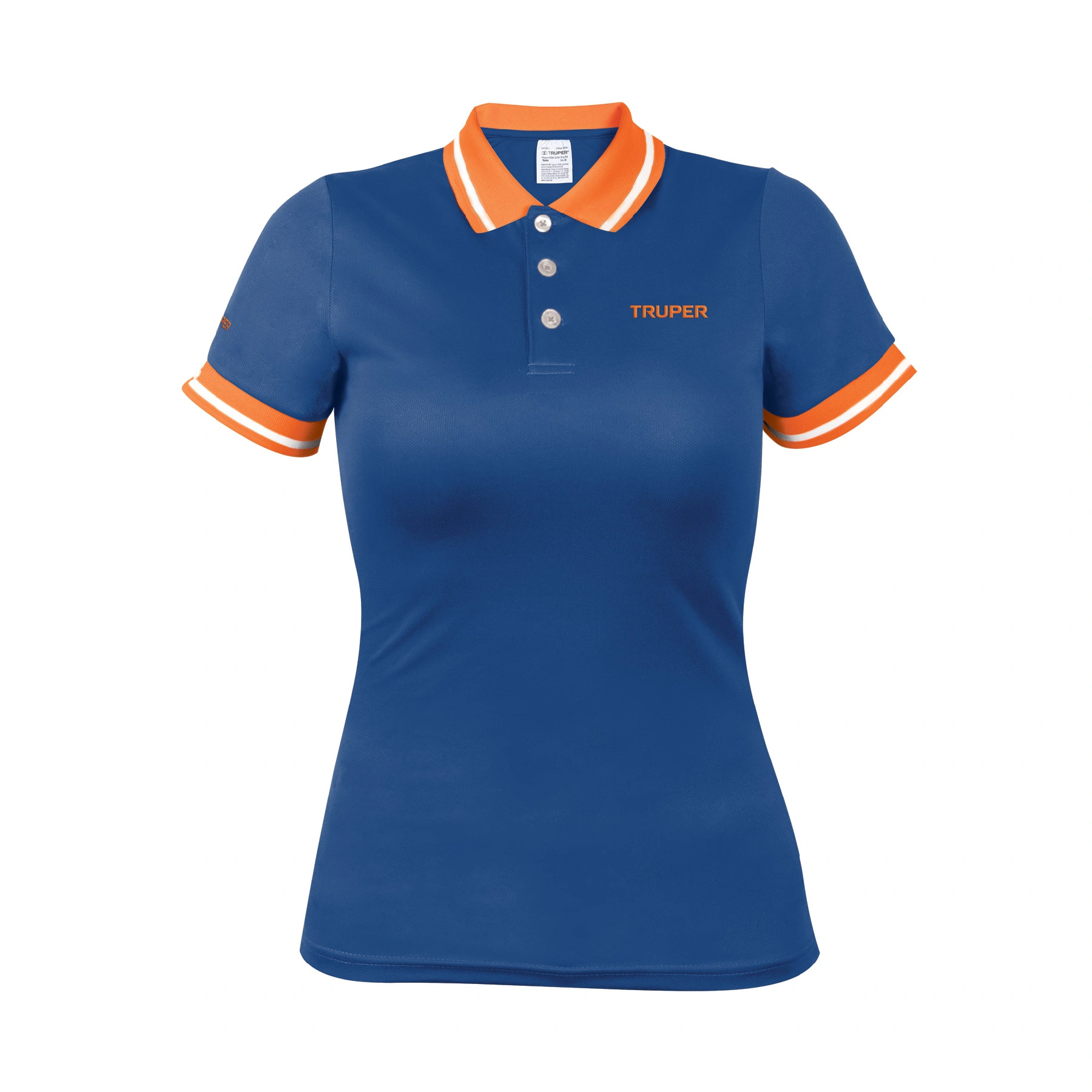 Playera polo performance para mujer, azul, CH, TRUPER