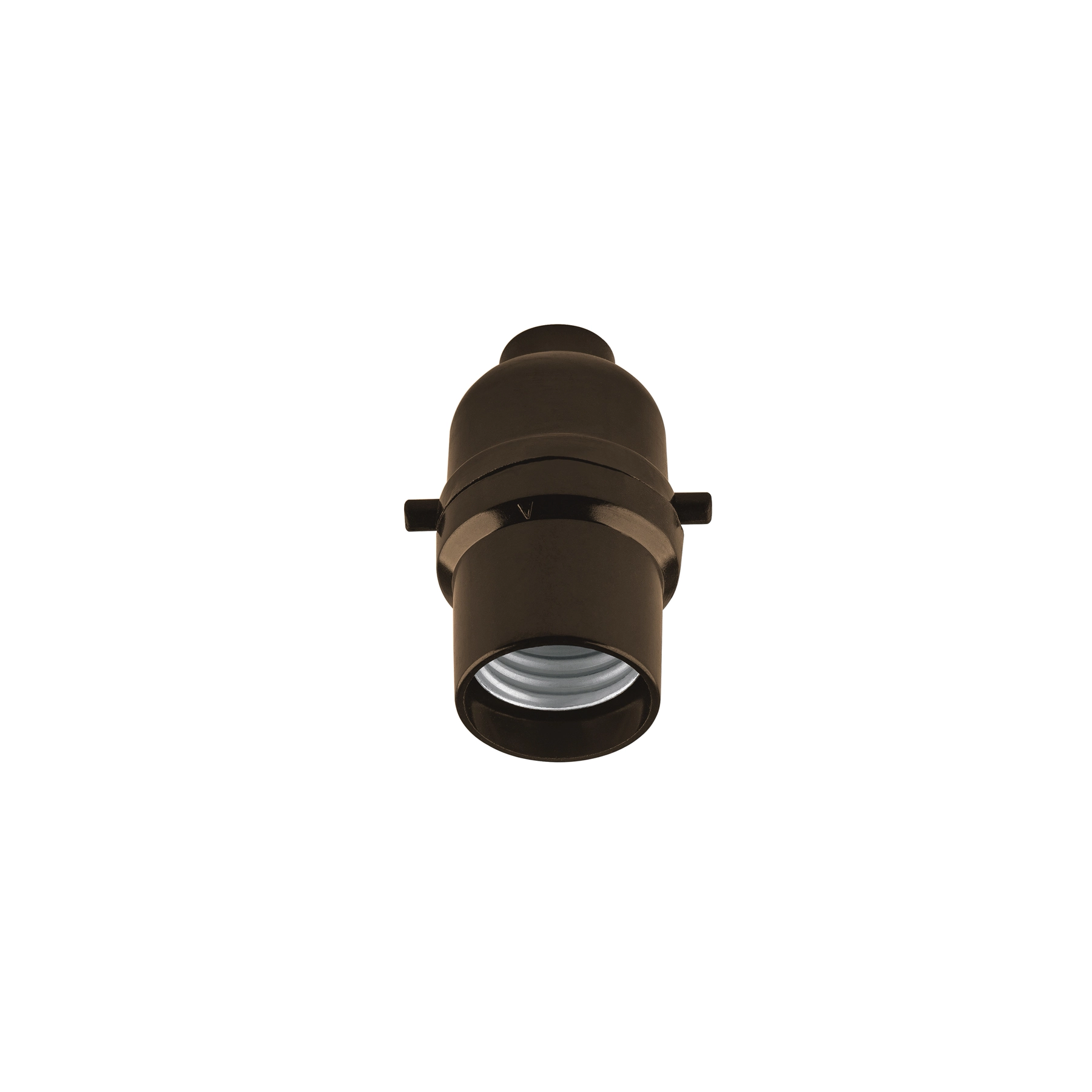 Portalámpara de baquelita con interruptor de barra, VOLTECK