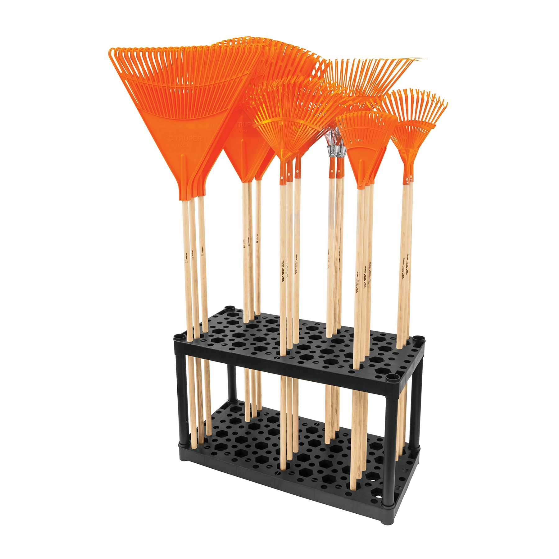 Rack de plástico para escobas, TRUPER