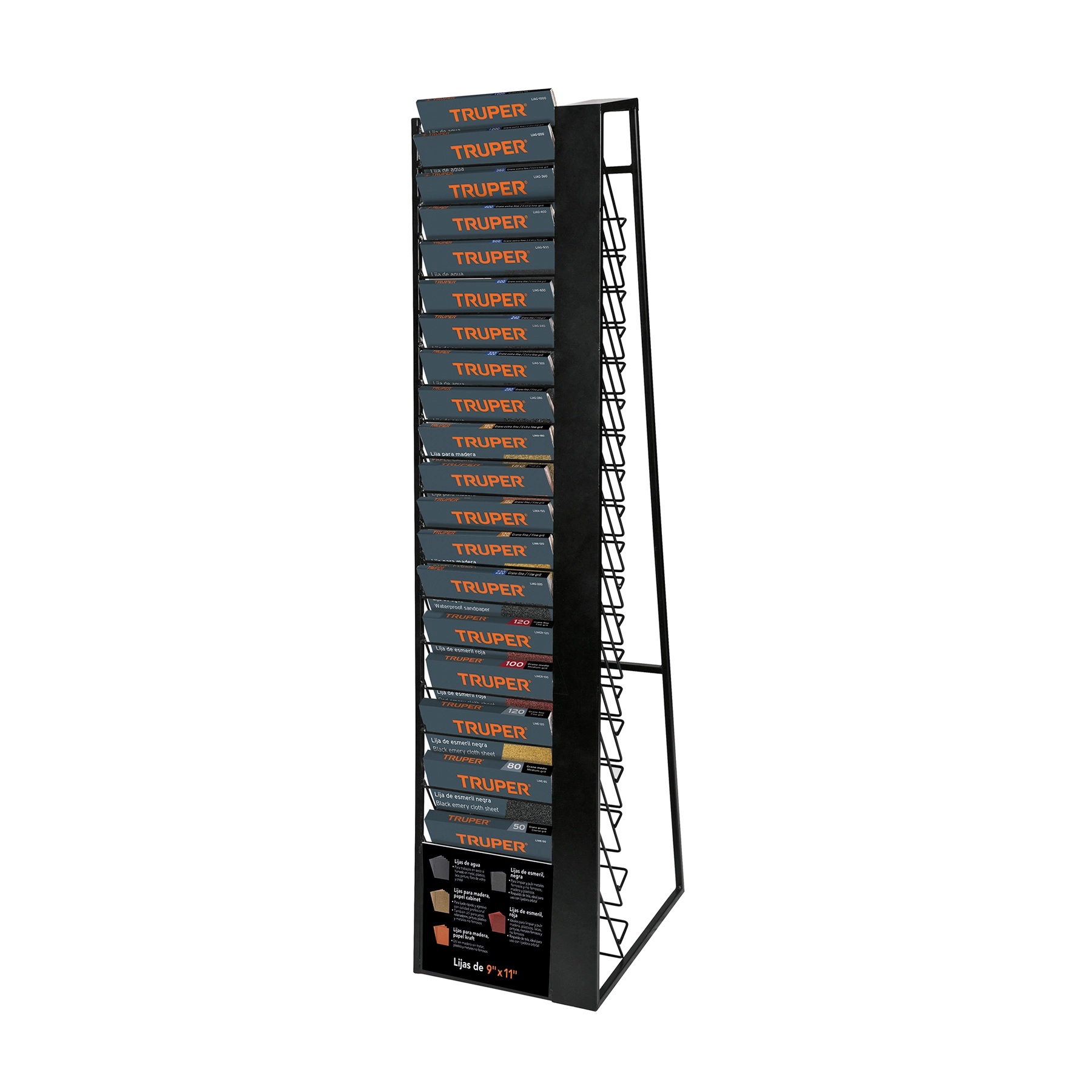 Rack para 19 hojas de lija, TRUPER