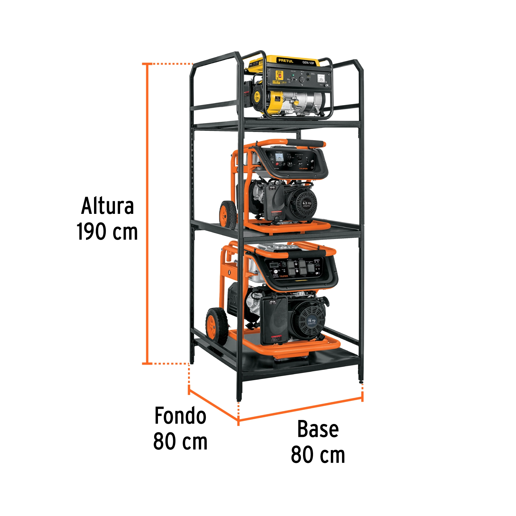 Rack para Generadores TRUPER