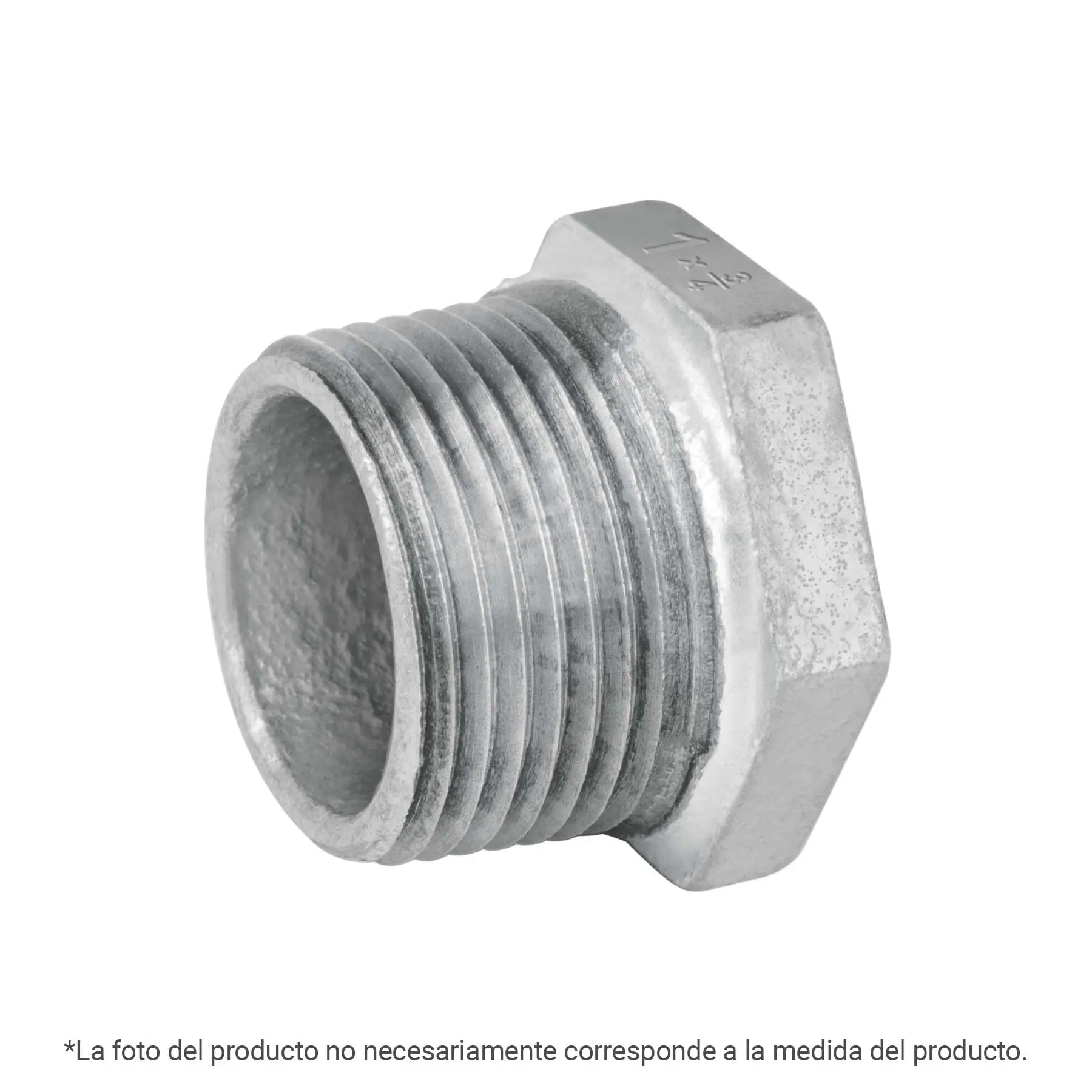Reducción bushing acero galvanizado 1/2x1/4', FOSET