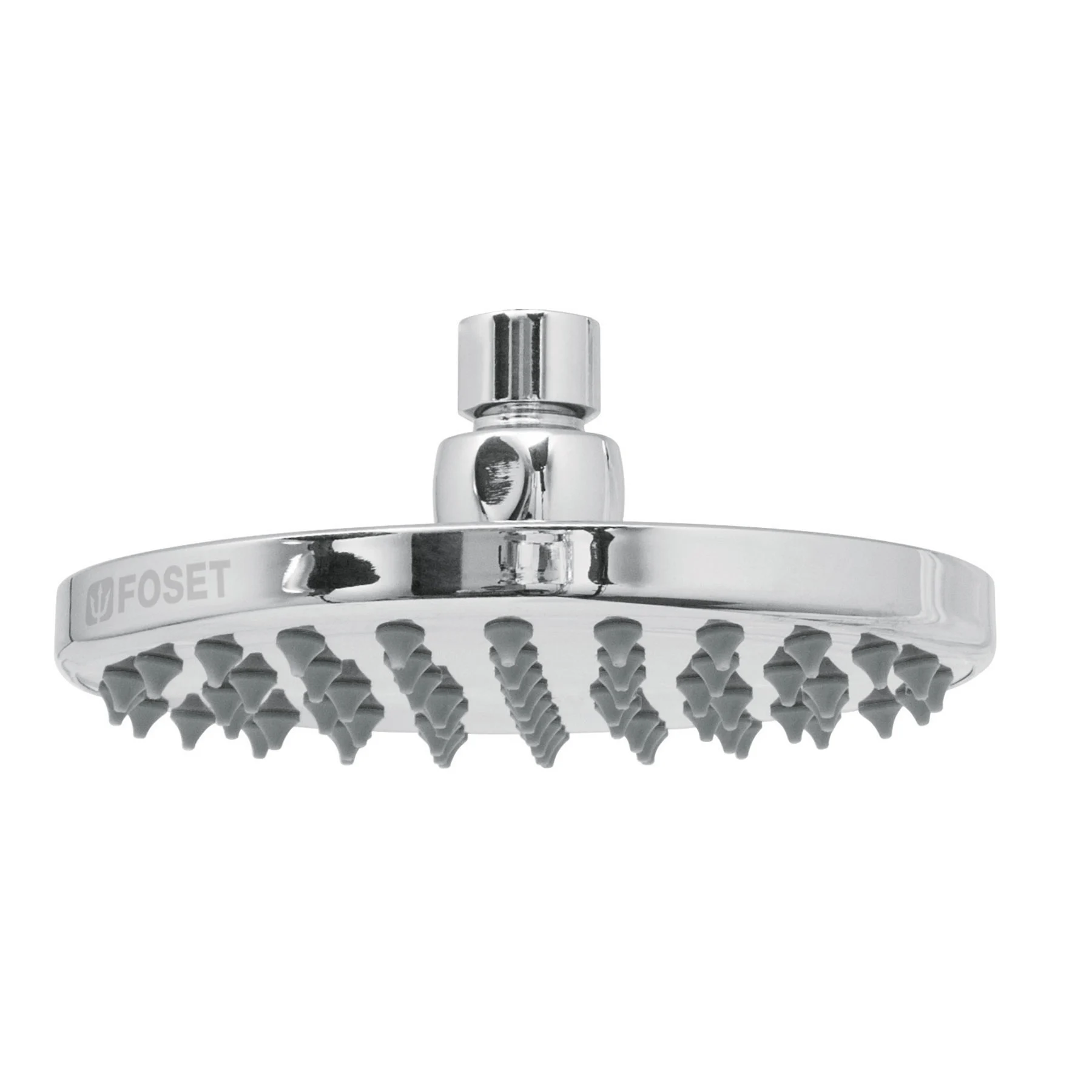 Regadera cromo 6' plato redondo, sin brazo, FOSET ELEMENT