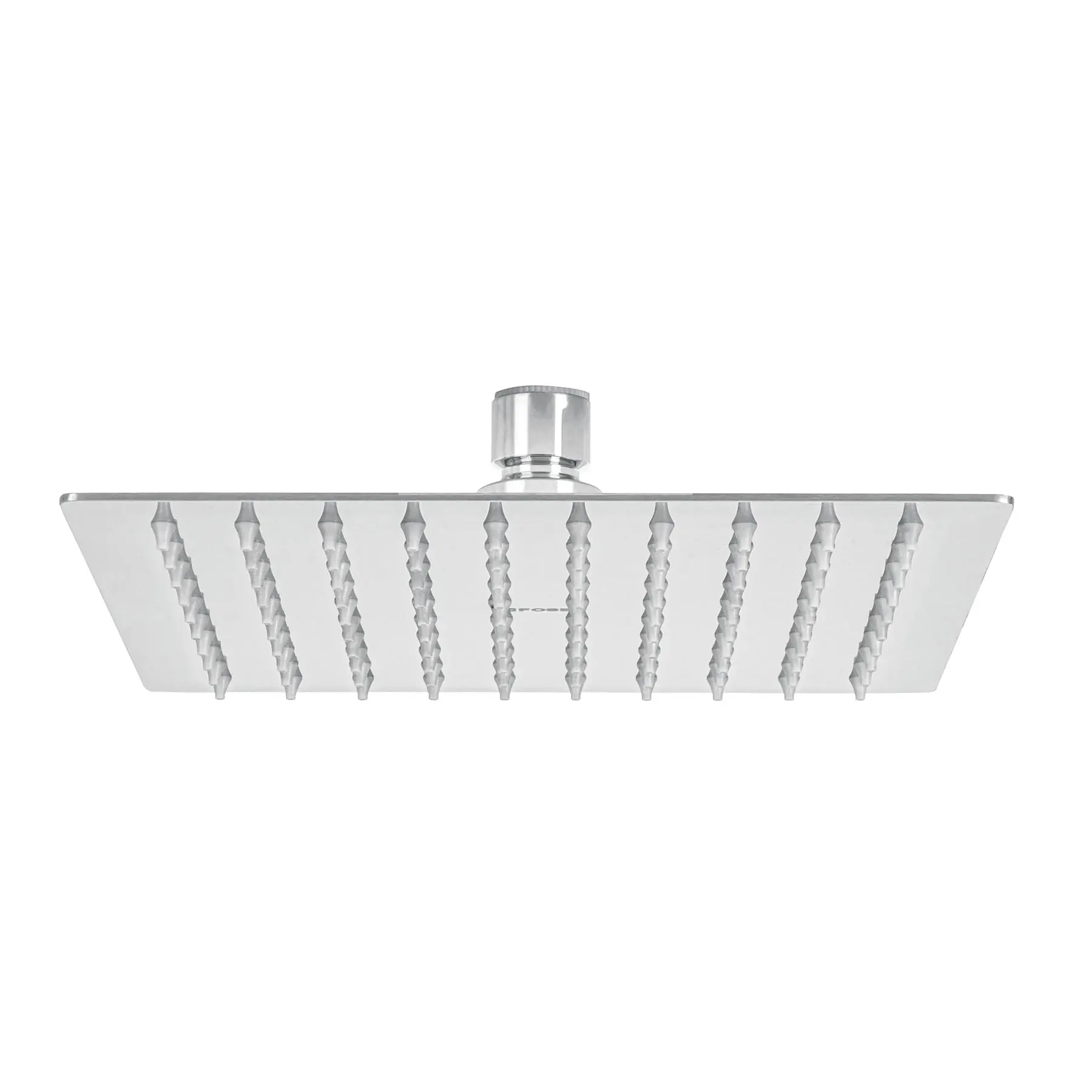 Regadera plato cuadrado 8' sin brazo, cromo, FOSET RIVIERA