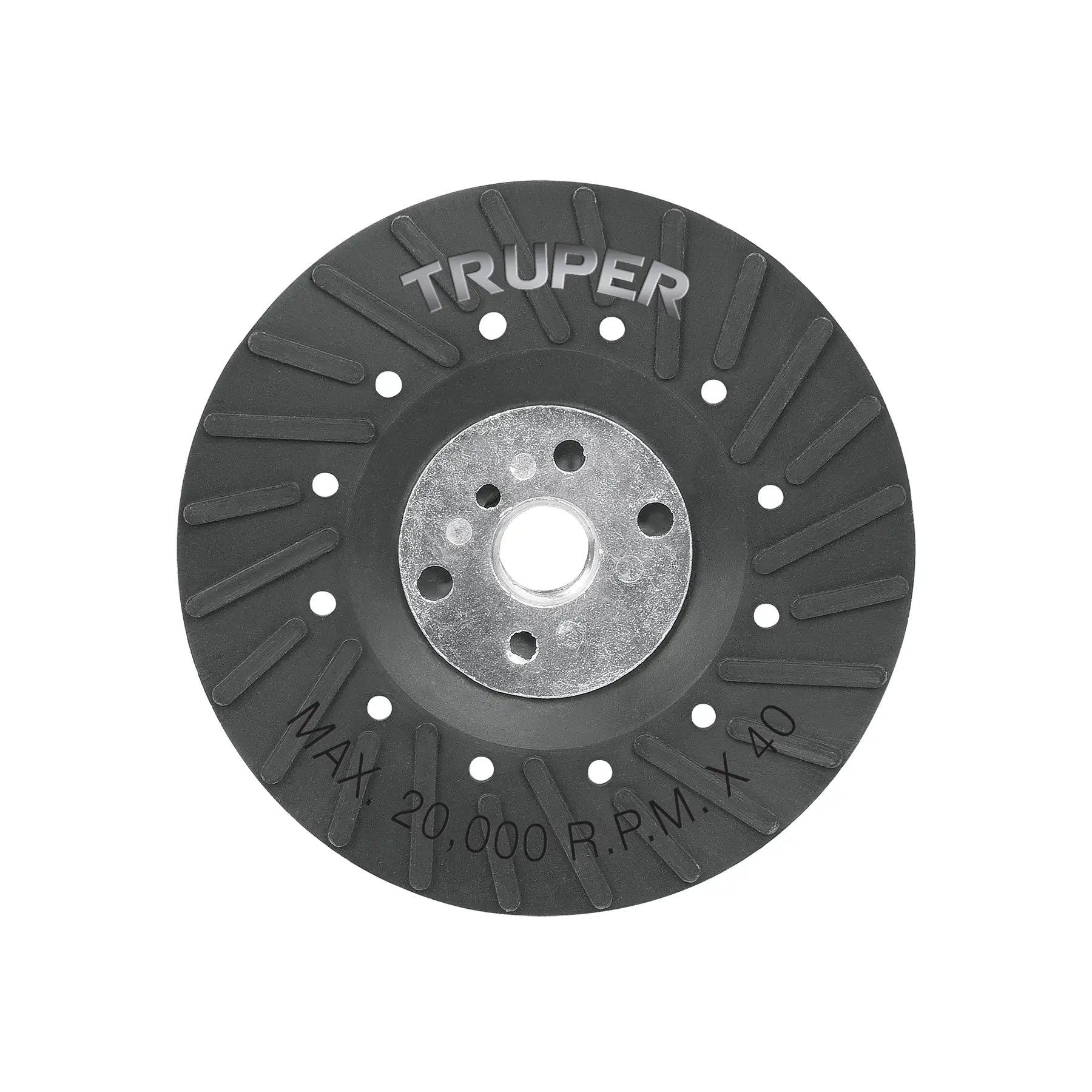 Respaldo para discos de lija 4-1/2', eje 5/8, TRUPER