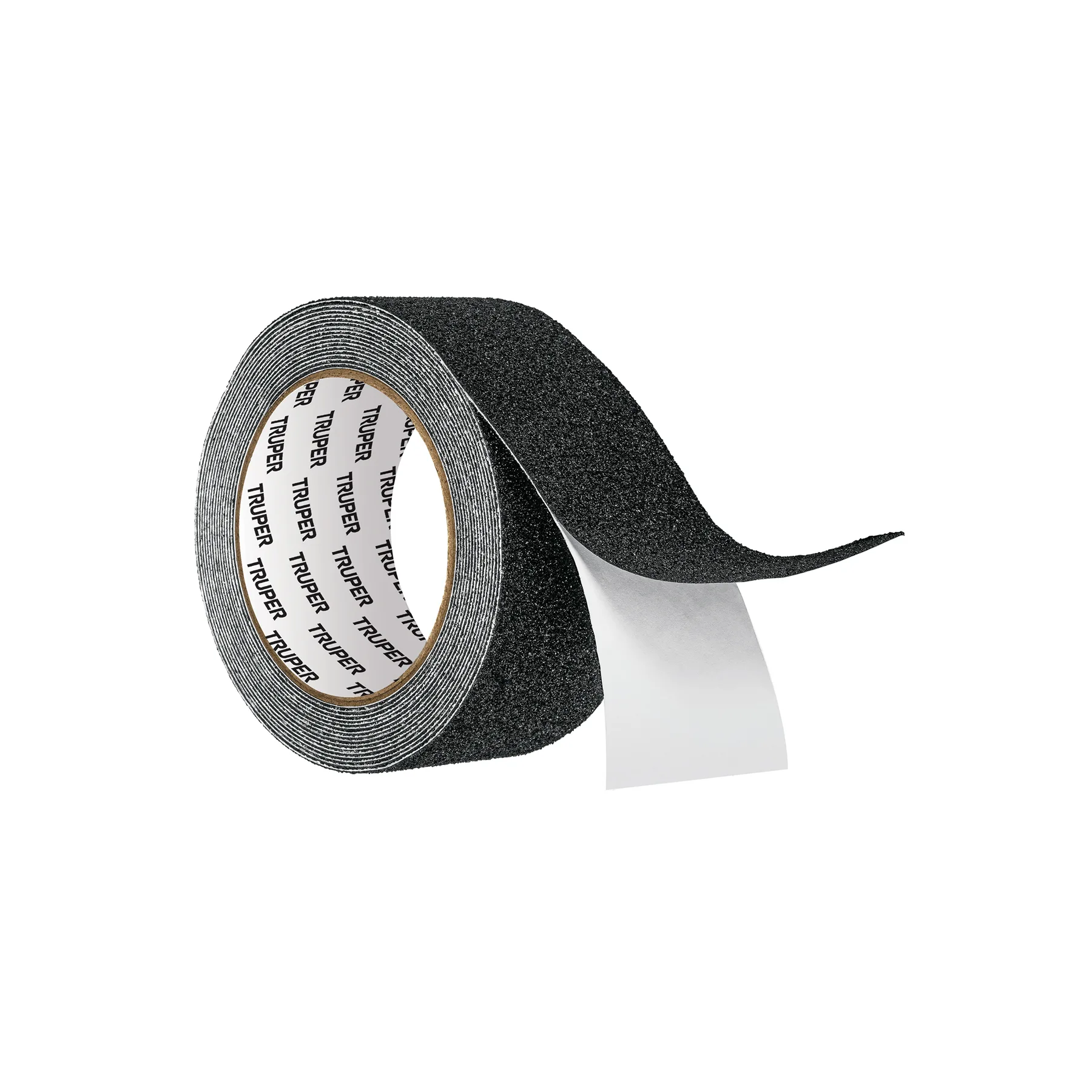 Rollo de 5 m de cinta antiderrapante negra 50mm con abrasivo