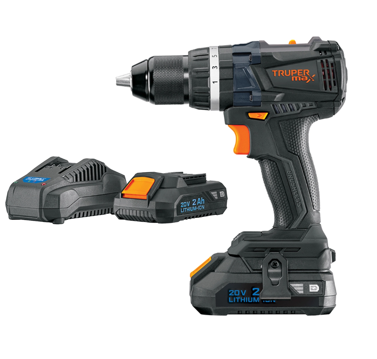 Rotomartillo 1/2', 20V, 2 baterías 2Ah, MAX