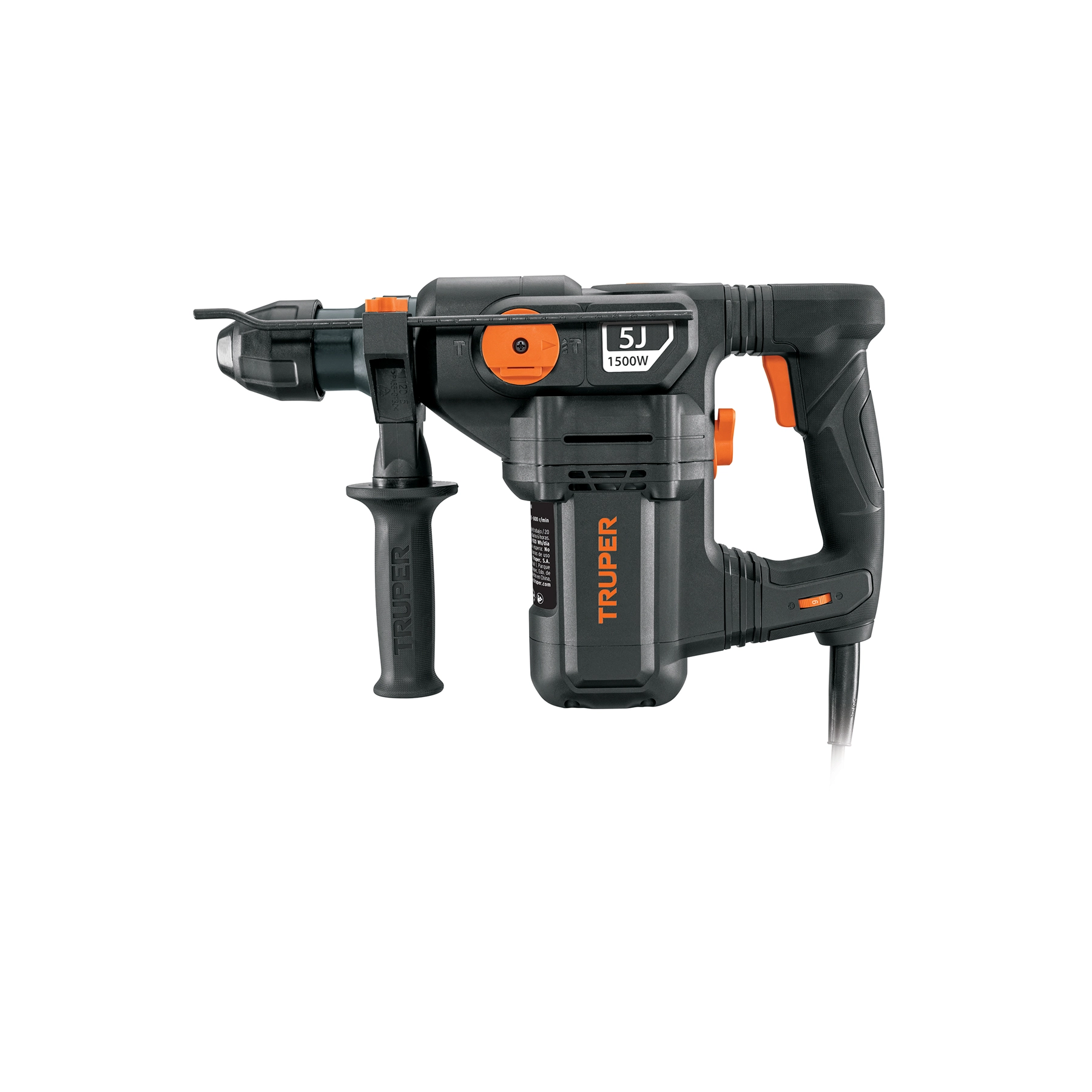 Rotomartillo SDS Plus/destornillador 5 J, 1500W, INDUSTRIAL