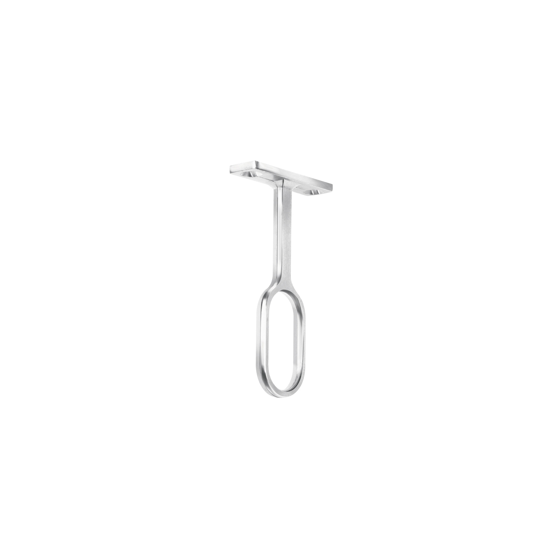 Soporte central para tubo ovalado de clóset, HERMEX