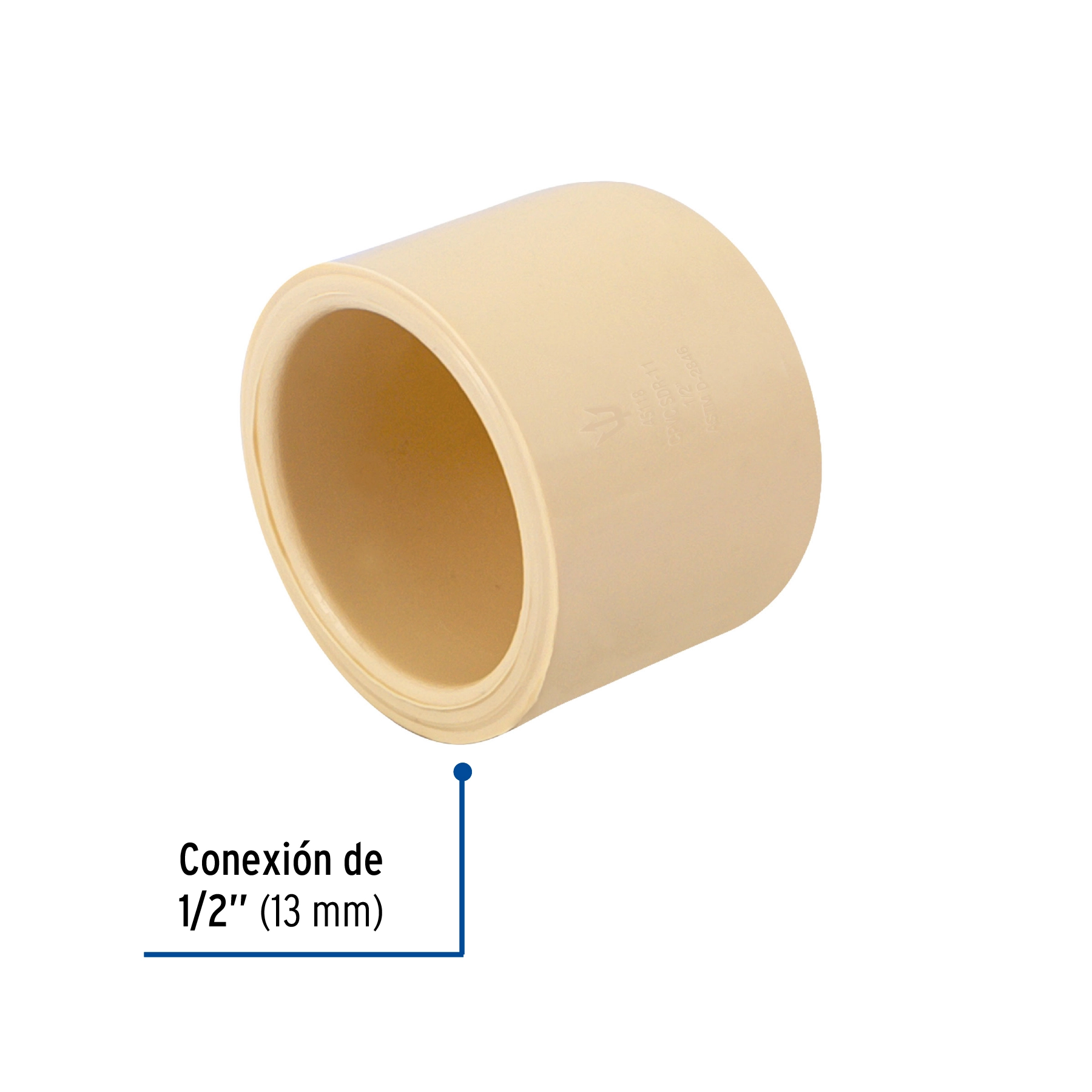 Tapón de CPVC 1/2', FOSET
