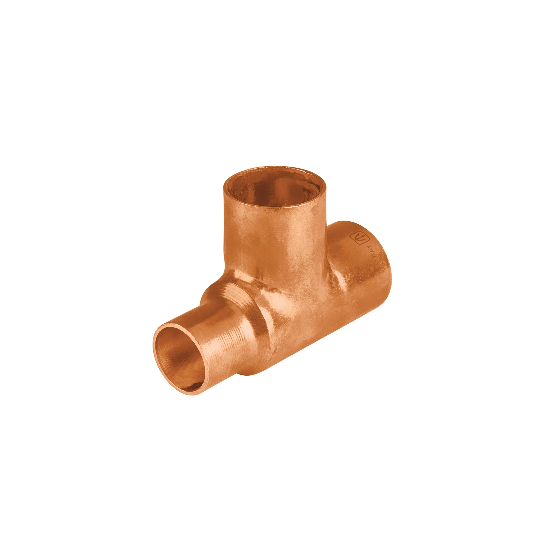 Tee reducida de cobre 3/4' x 1/2' x 3/4', FOSET