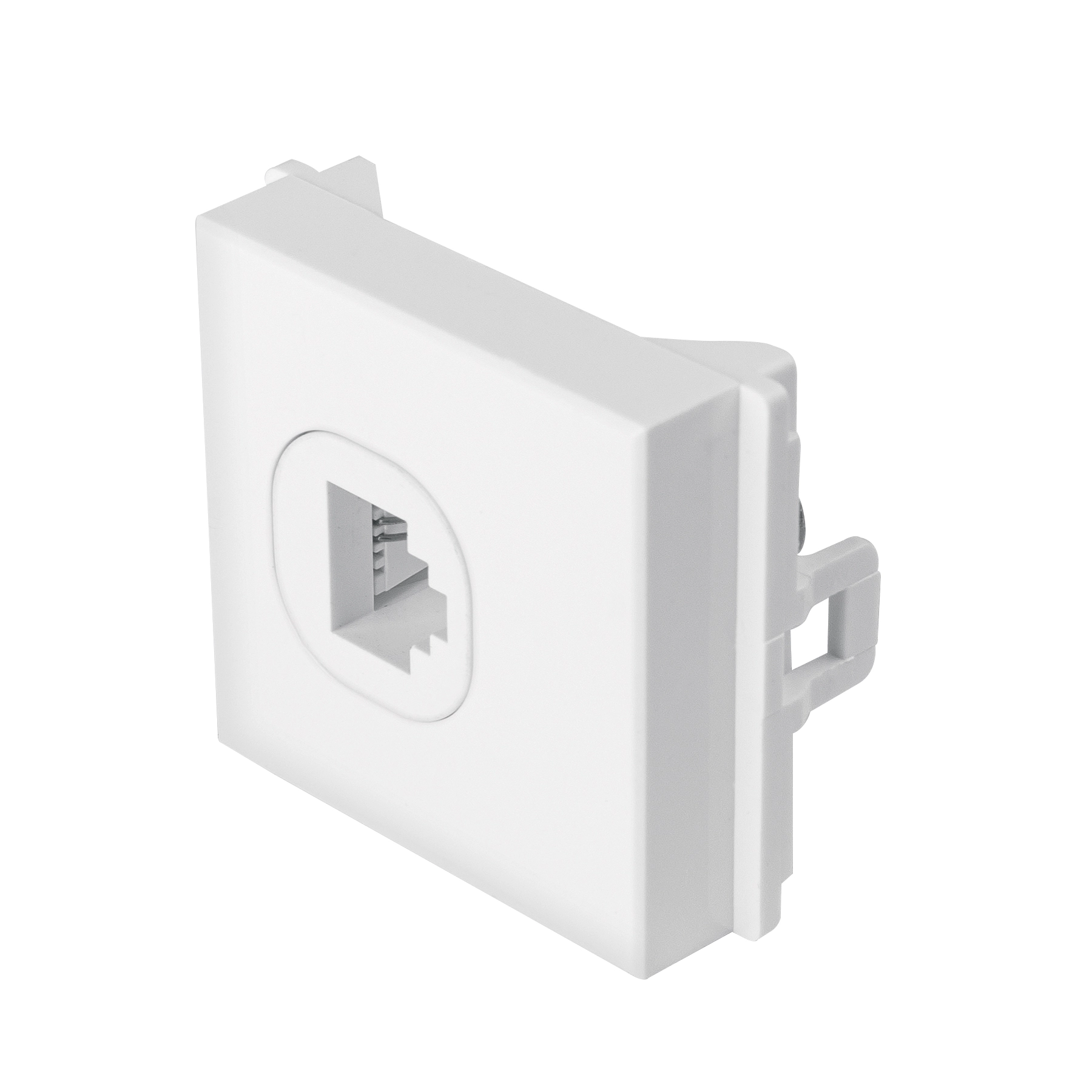 Toma de teléfono de 1.5 módulos, línea Toledo, BASIC