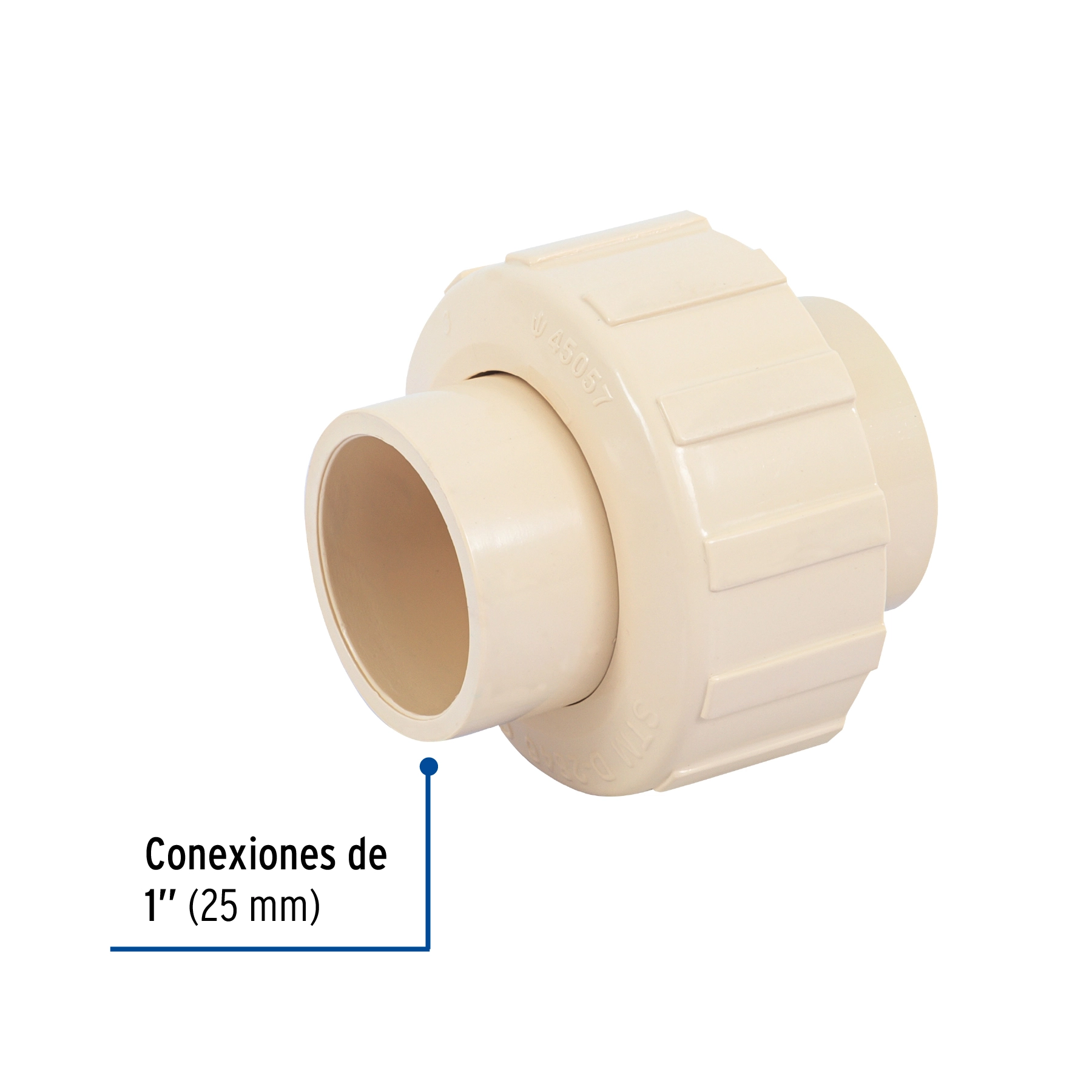 Tuerca unión lisa de CPVC 1', FOSET