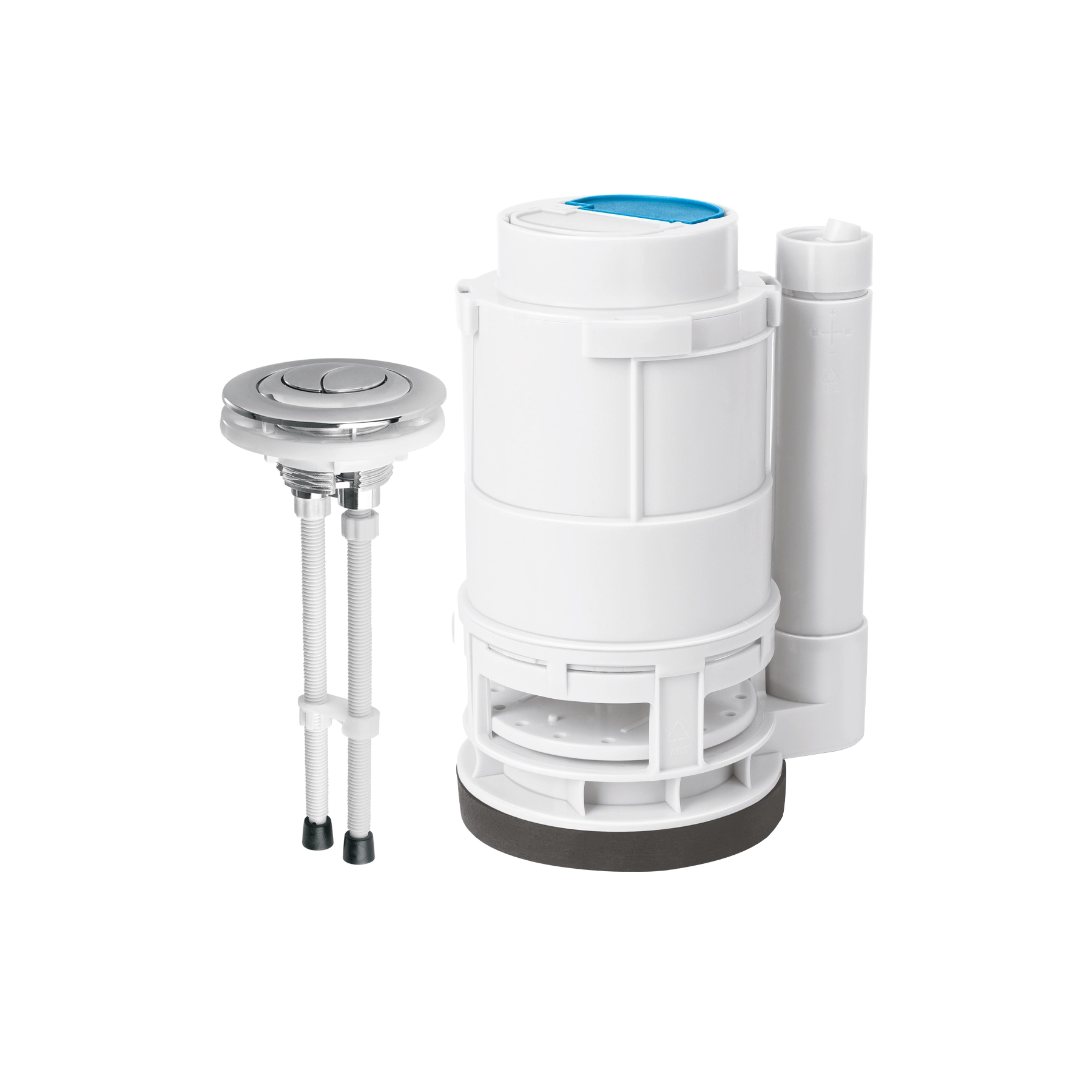 Válvula descarga dual 3' para WC de 1 pieza, con botón dual